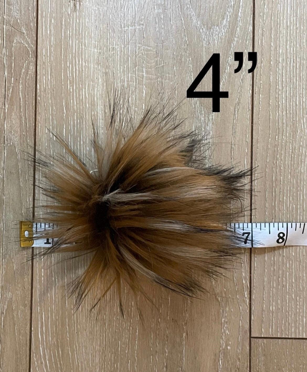DIY Sabre tooth SQUARE Faux fur Pom Pom