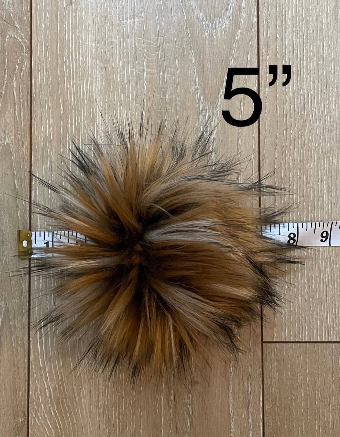 DIY Sabre tooth SQUARE Faux fur Pom Pom