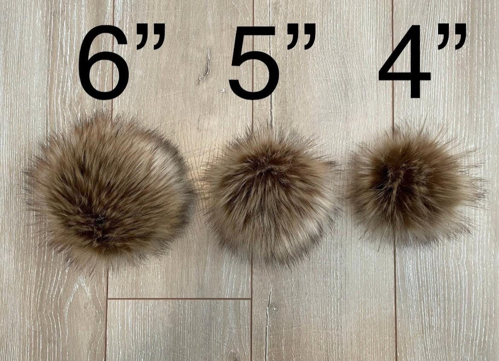 DIY Highland SQUARE Faux fur Pom Pom
