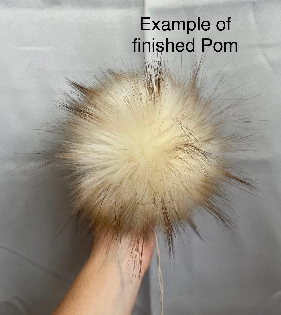 DIY Lynx SQUARE Faux fur Pom Pom