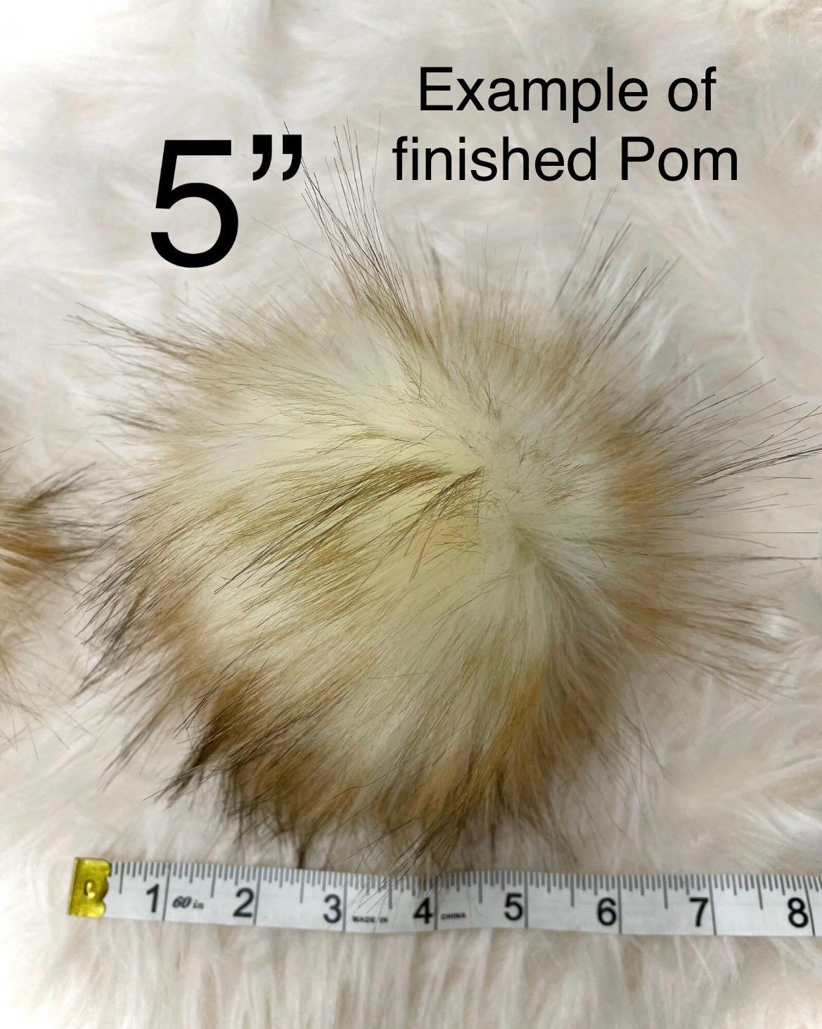DIY Lynx SQUARE Faux fur Pom Pom