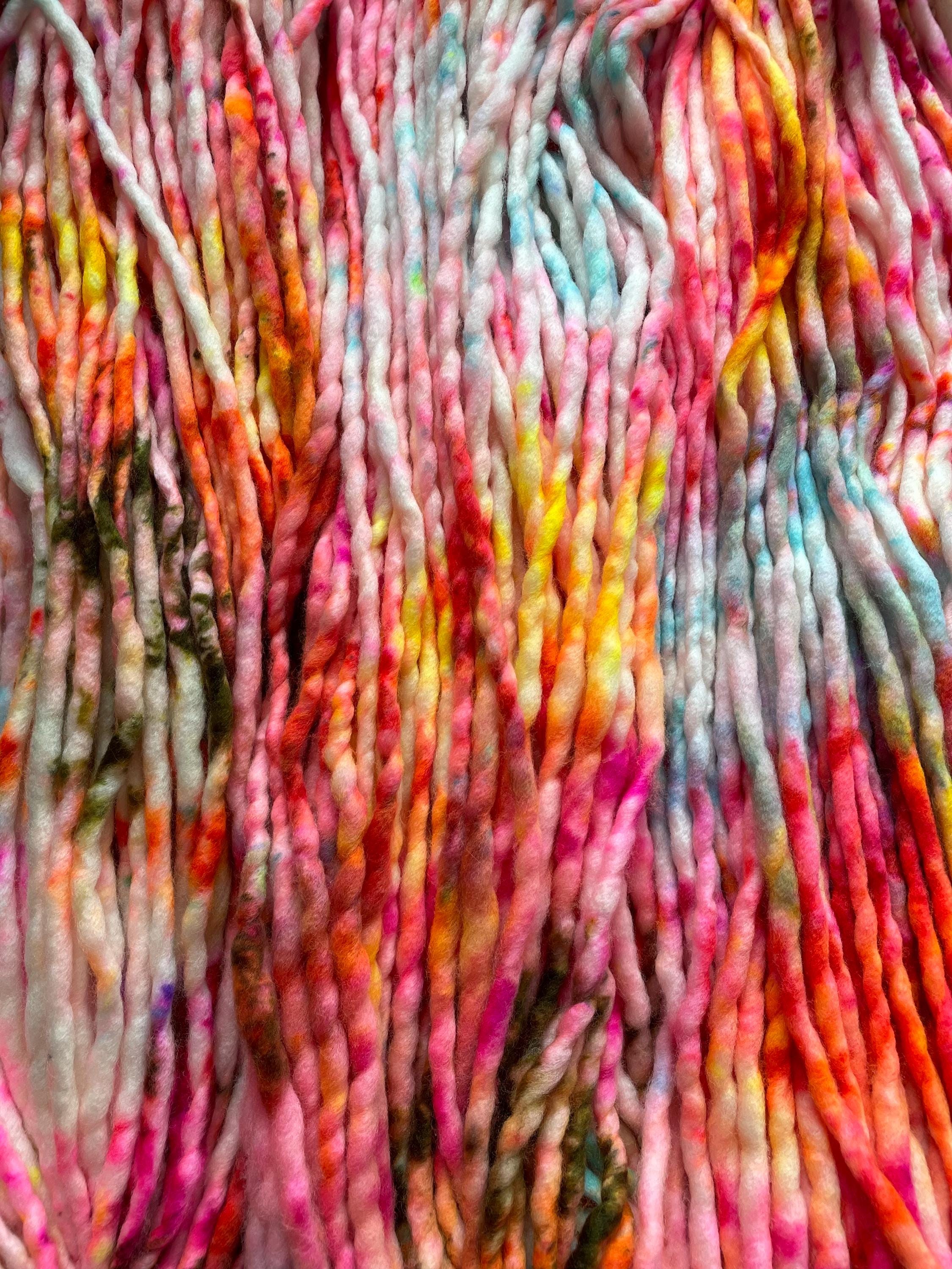 Cheer hand dyed super bulky merino wool yarn