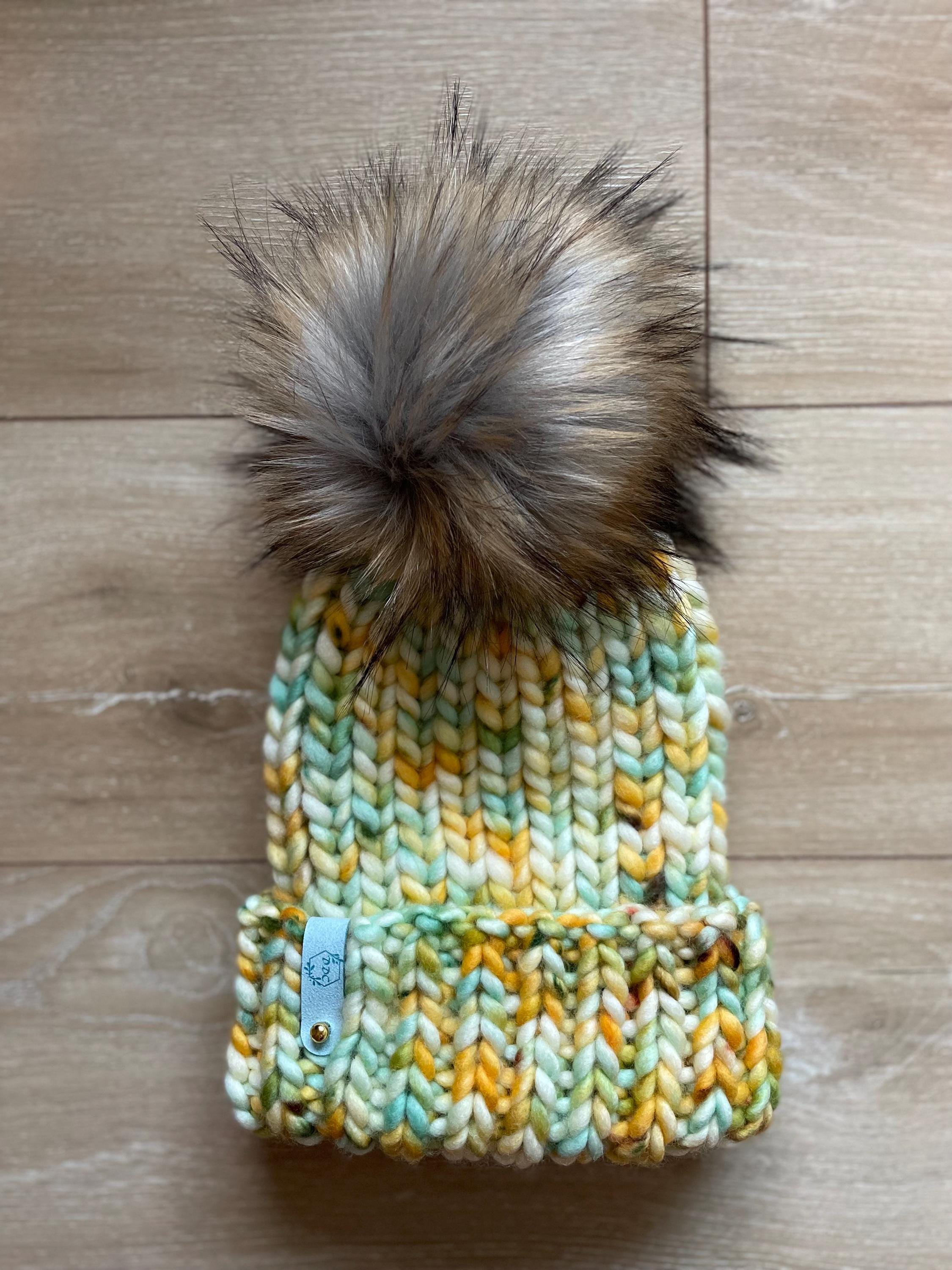 Summer skies multi color Knit luxury beanie