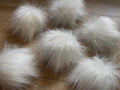 White Pom Pom with tinsel