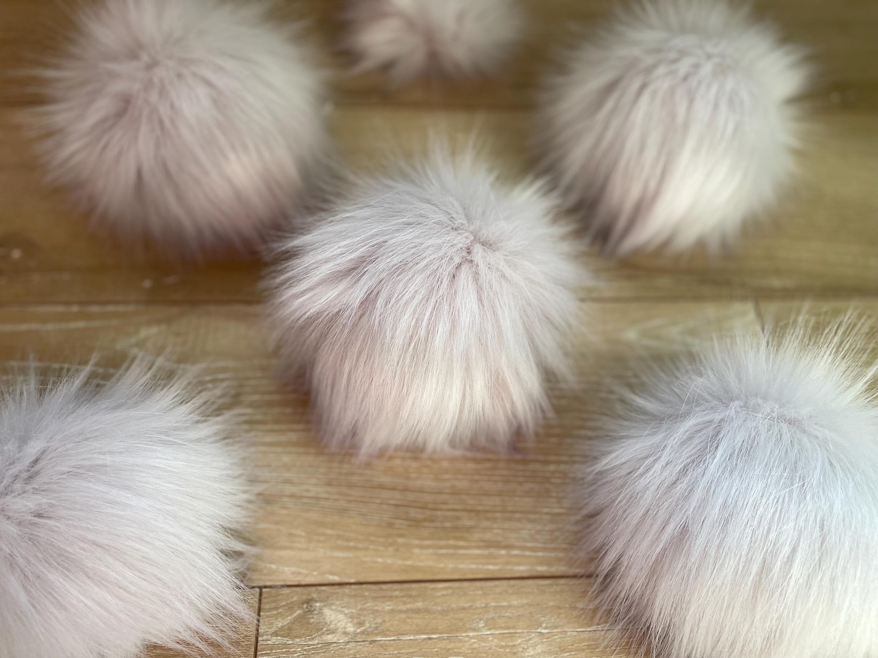 Kunzite Luxe faux fur Pom Poms