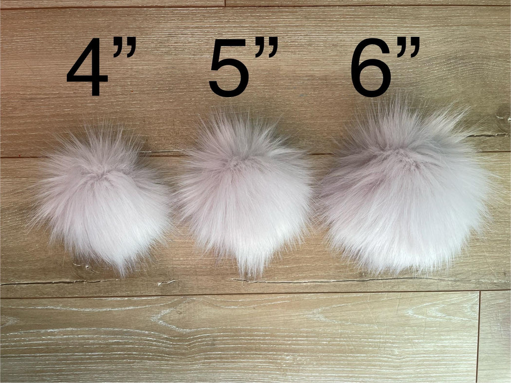 Kunzite Luxe faux fur Pom Poms