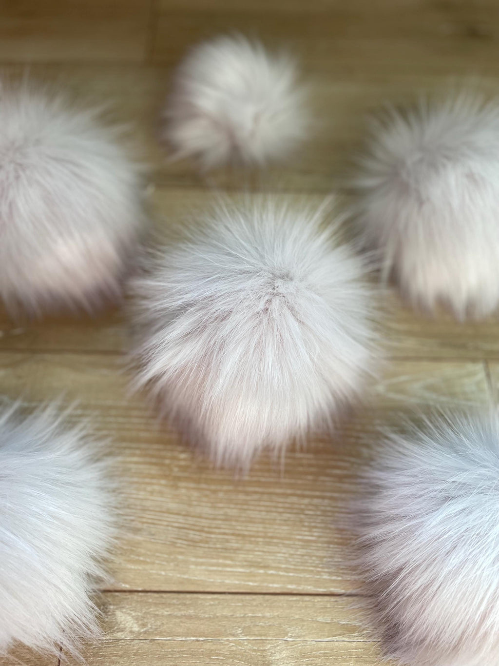 Kunzite Luxe faux fur Pom Poms