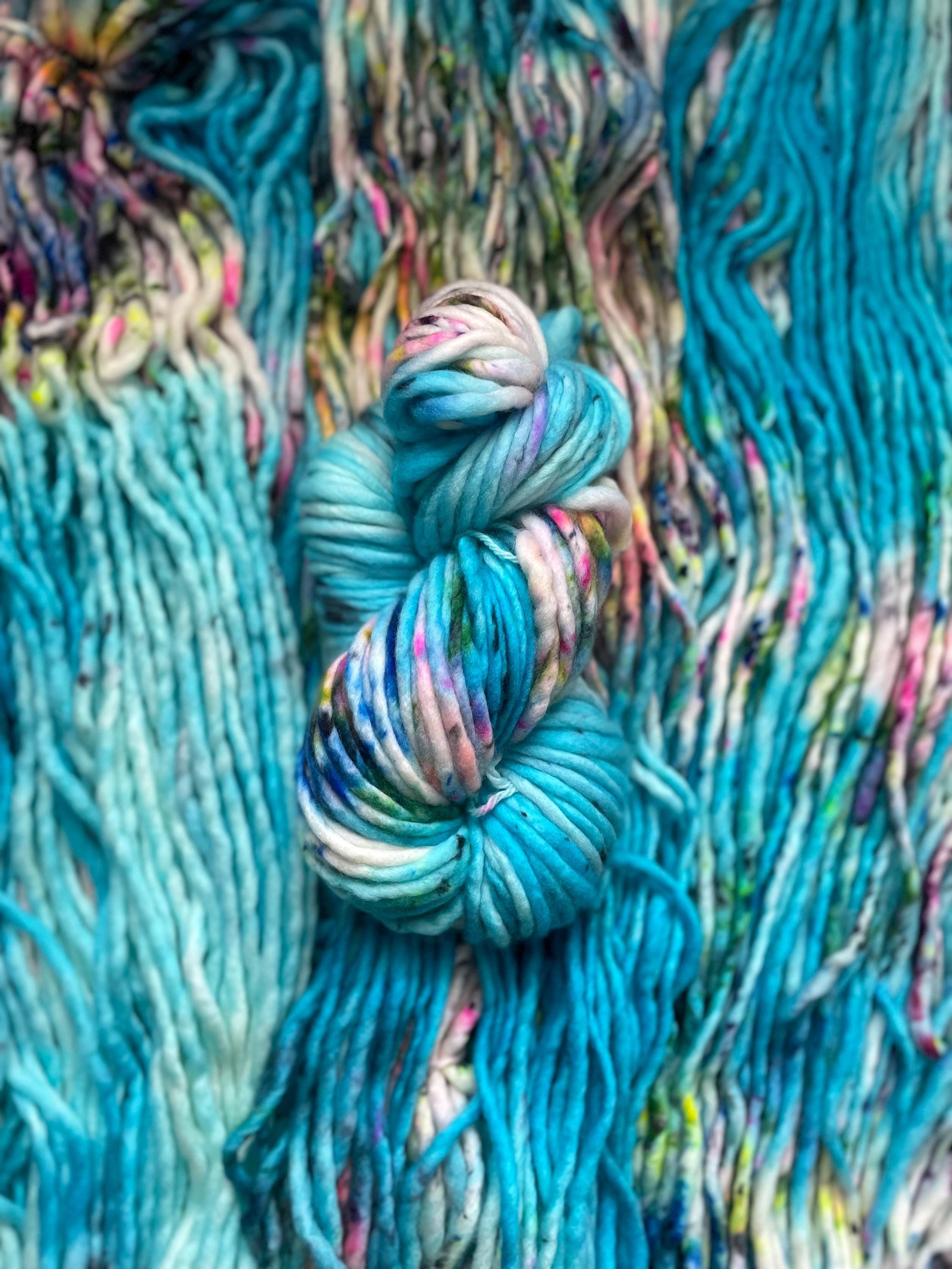 Jellybeans hand dyed super bulky merino wool yarn