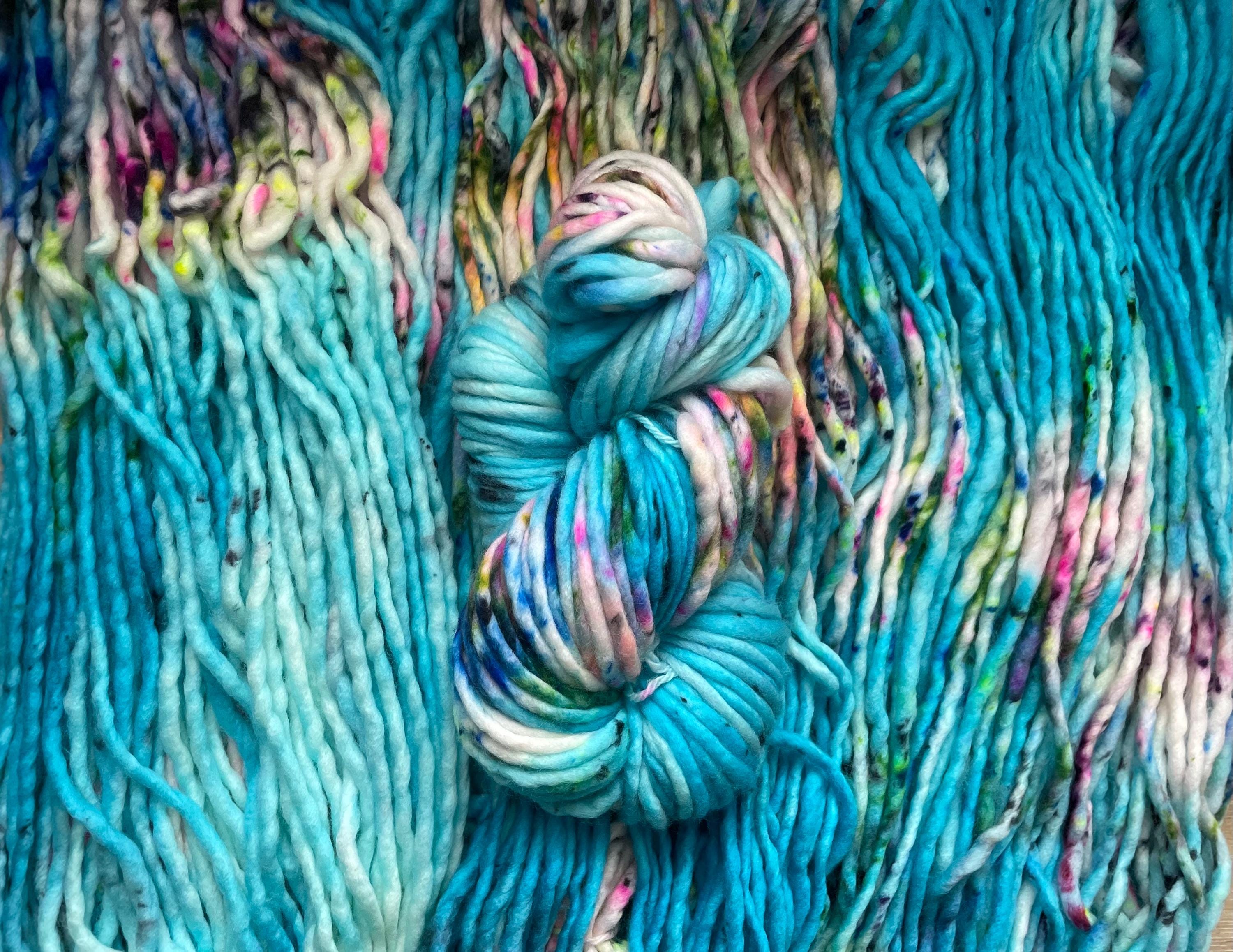 Jellybeans hand dyed super bulky merino wool yarn