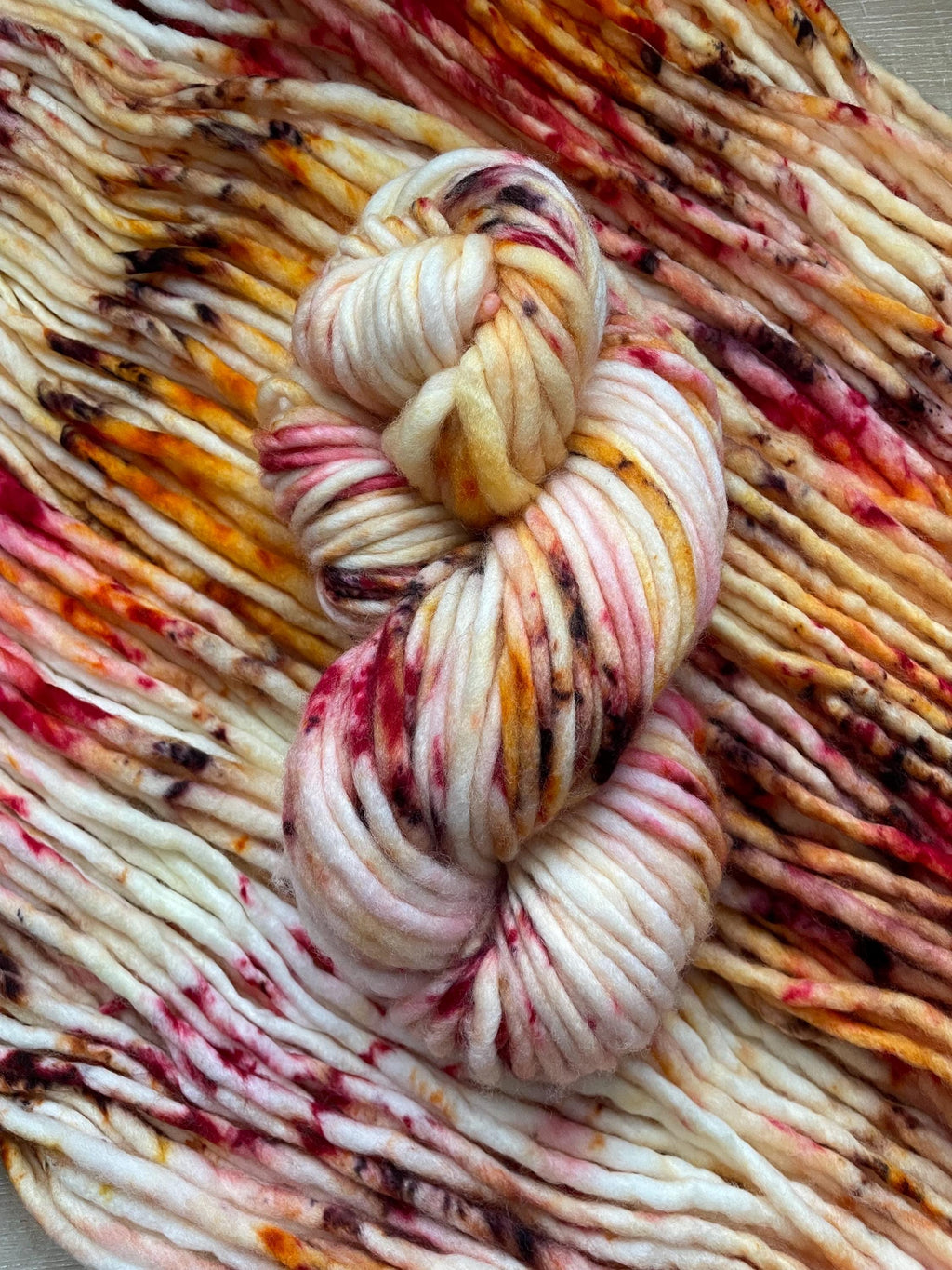 Morrigan  Hand dyed super bulky merino wool yarn