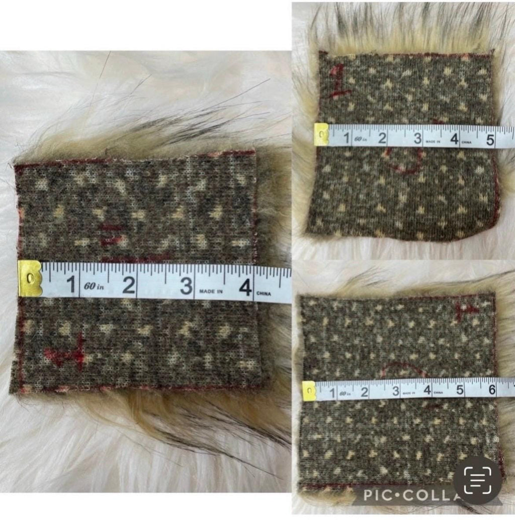 Crème brûlée Faux fur Pom Pom