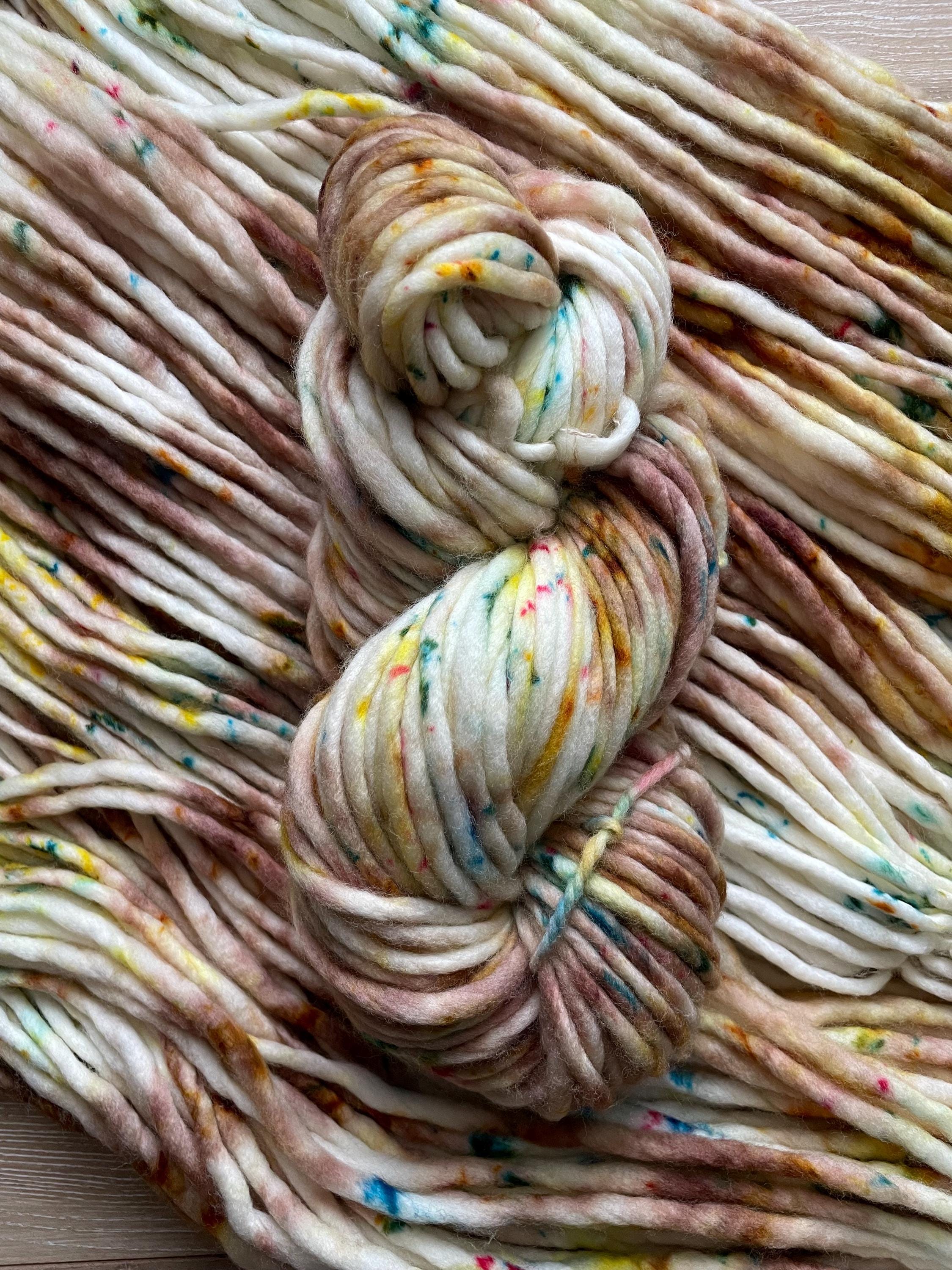Elain Hand dyed super bulky merino wool yarn