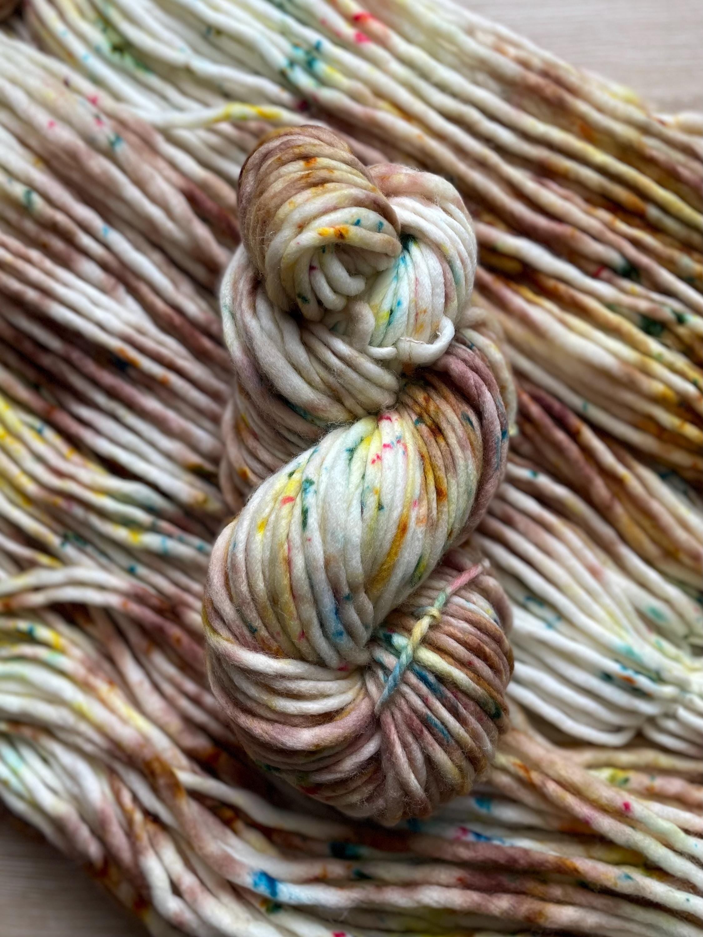 Elain Hand dyed super bulky merino wool yarn