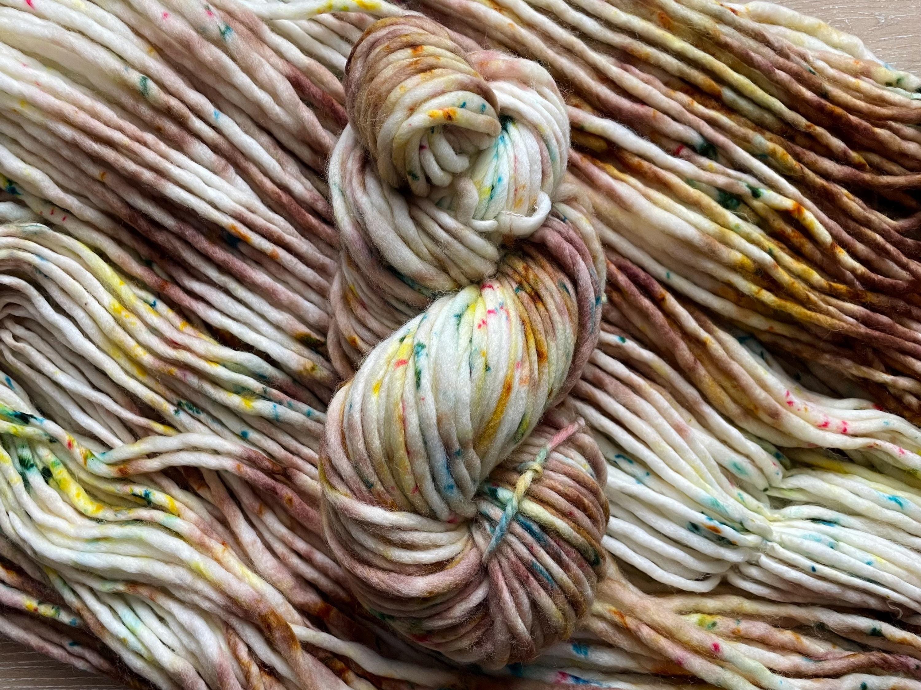 Elain Hand dyed super bulky merino wool yarn