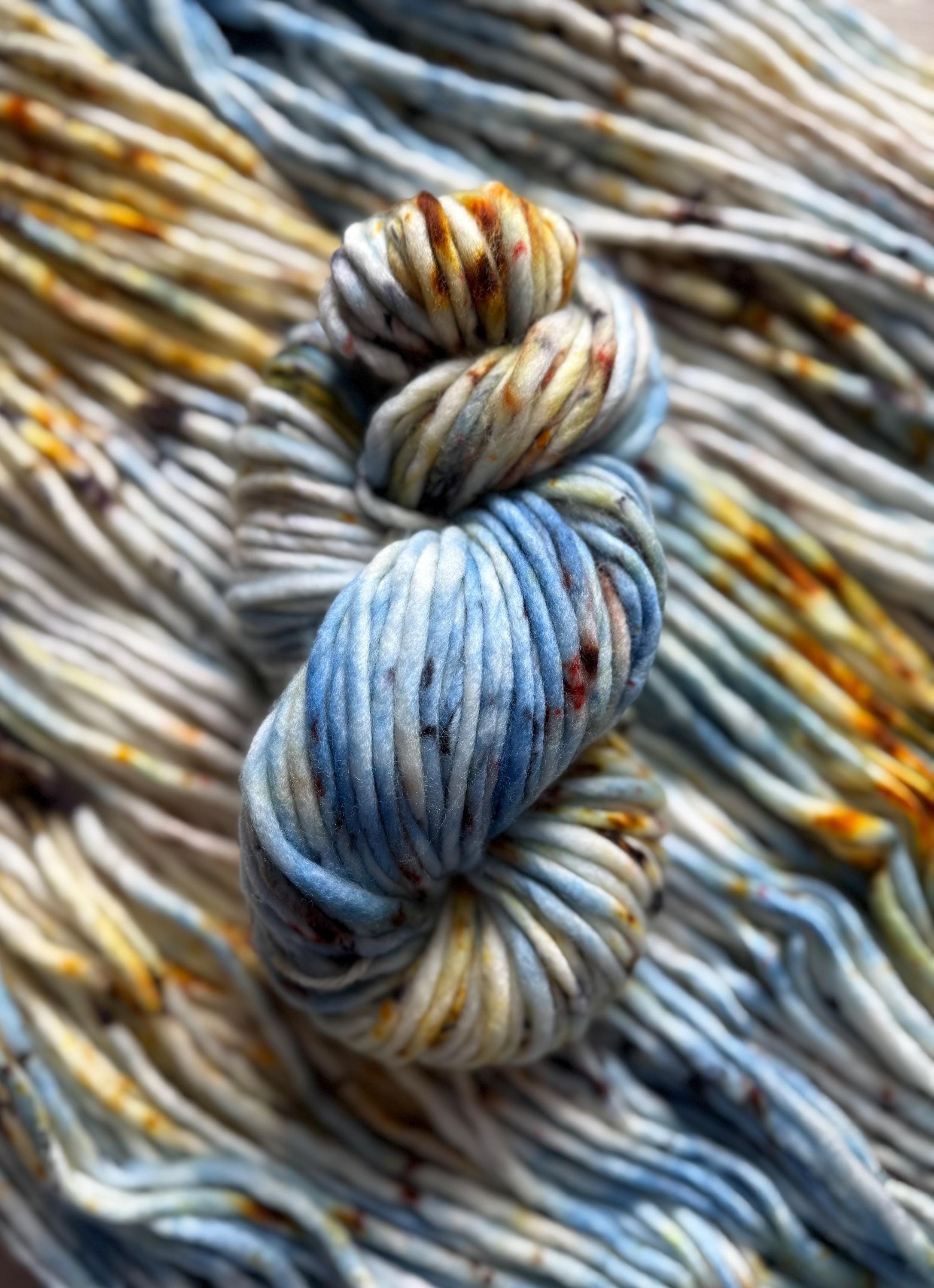 Nesta Hand dyed super bulky merino wool yarn