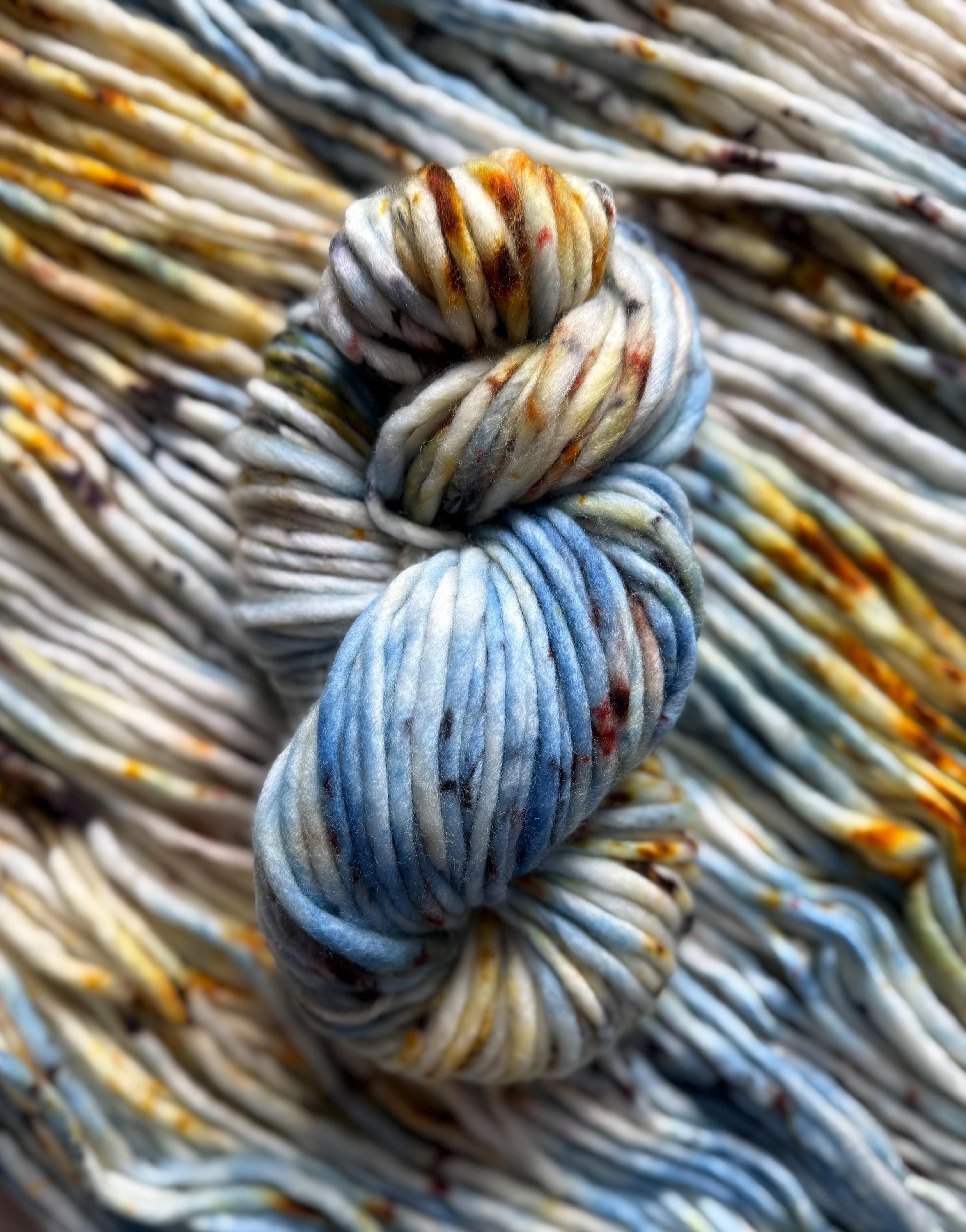 Nesta Hand dyed super bulky merino wool yarn