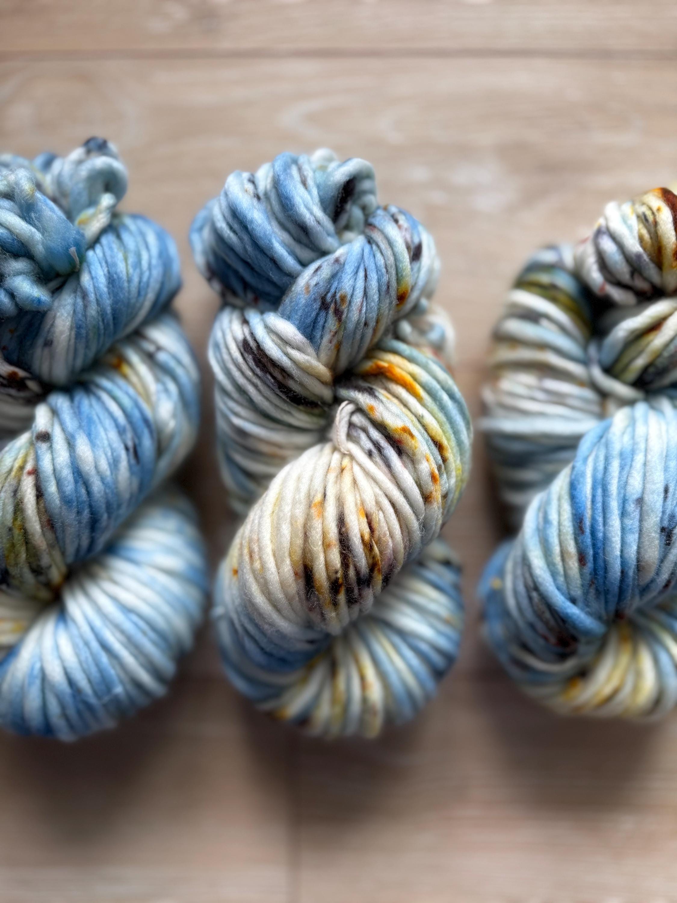 Nesta Hand dyed super bulky merino wool yarn