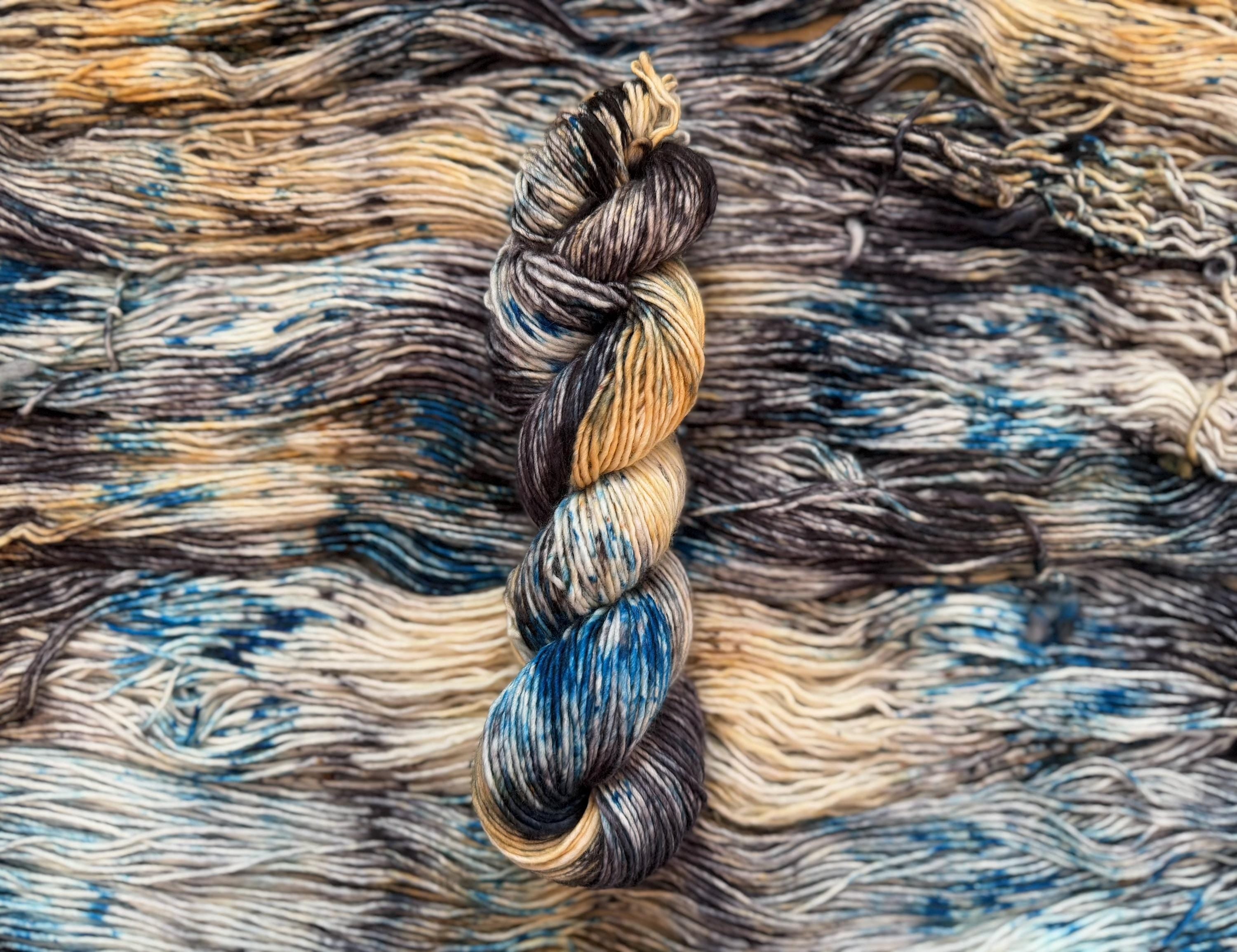 Azriel hand dyed yarn (worsted/aran)