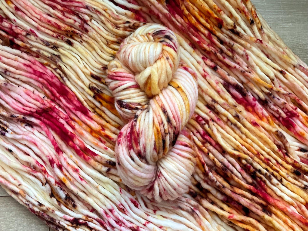 Morrigan  Hand dyed super bulky merino wool yarn