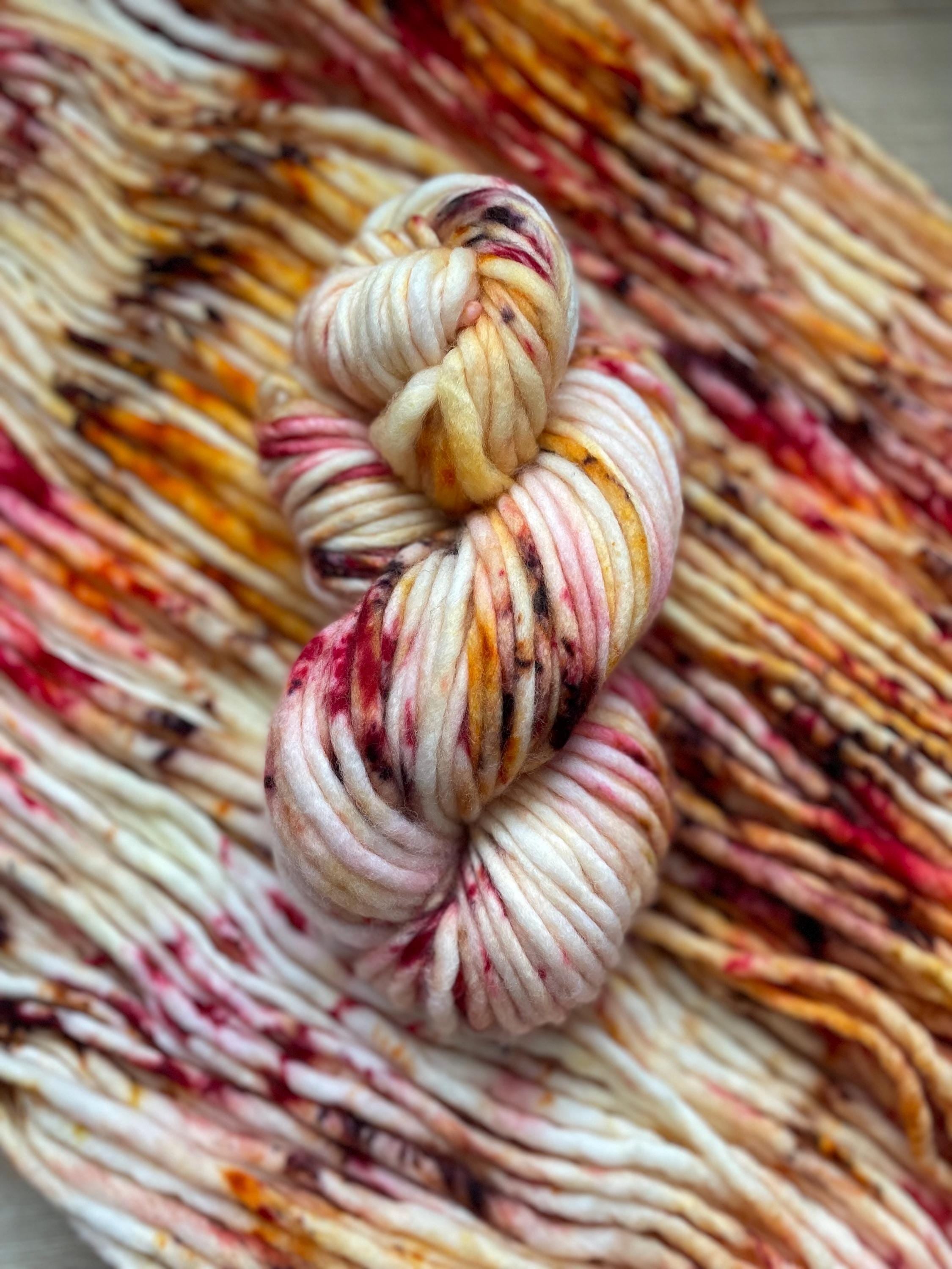 Morrigan  Hand dyed super bulky merino wool yarn