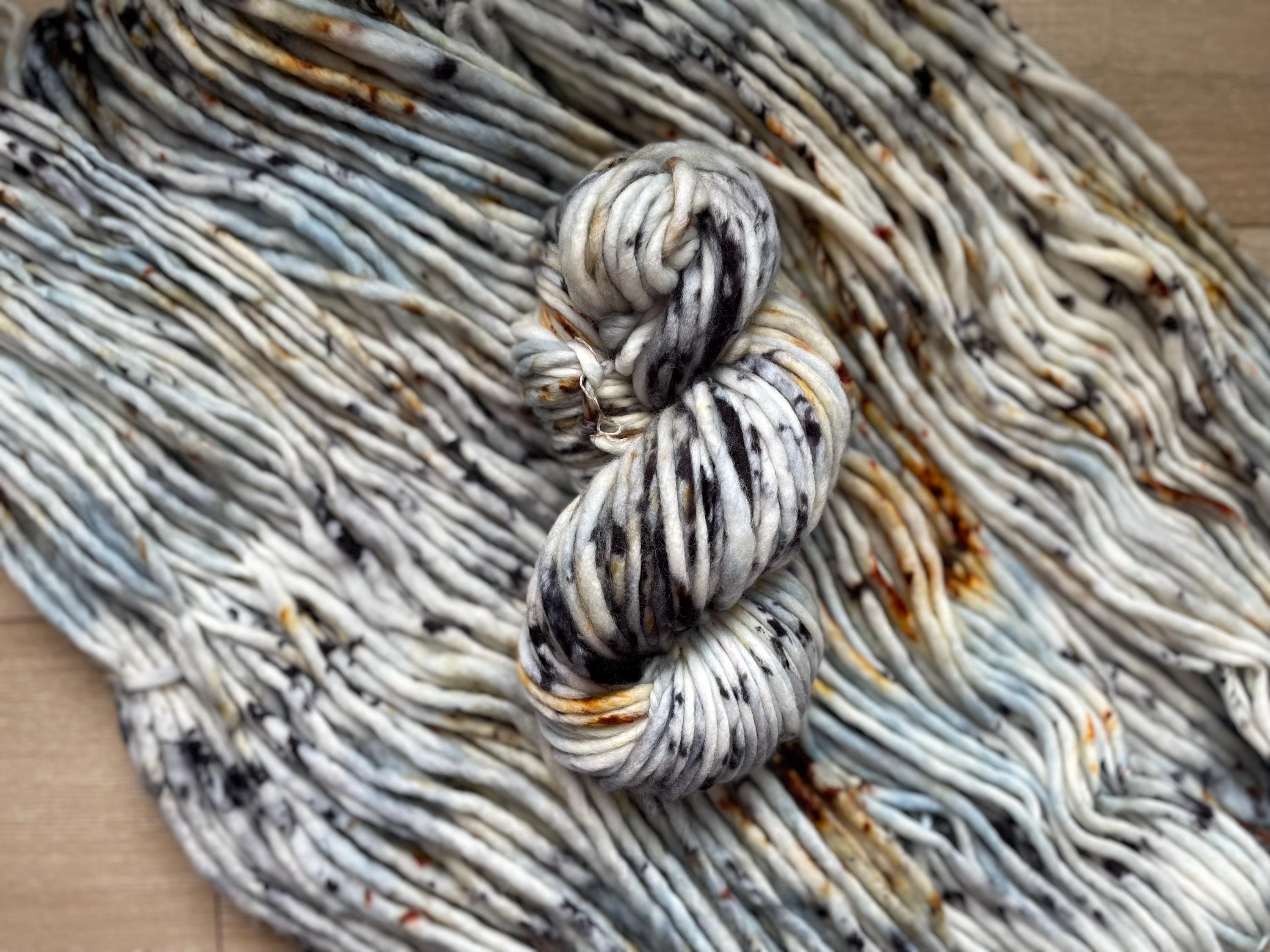 Feyre darling Hand dyed super bulky merino wool yarn