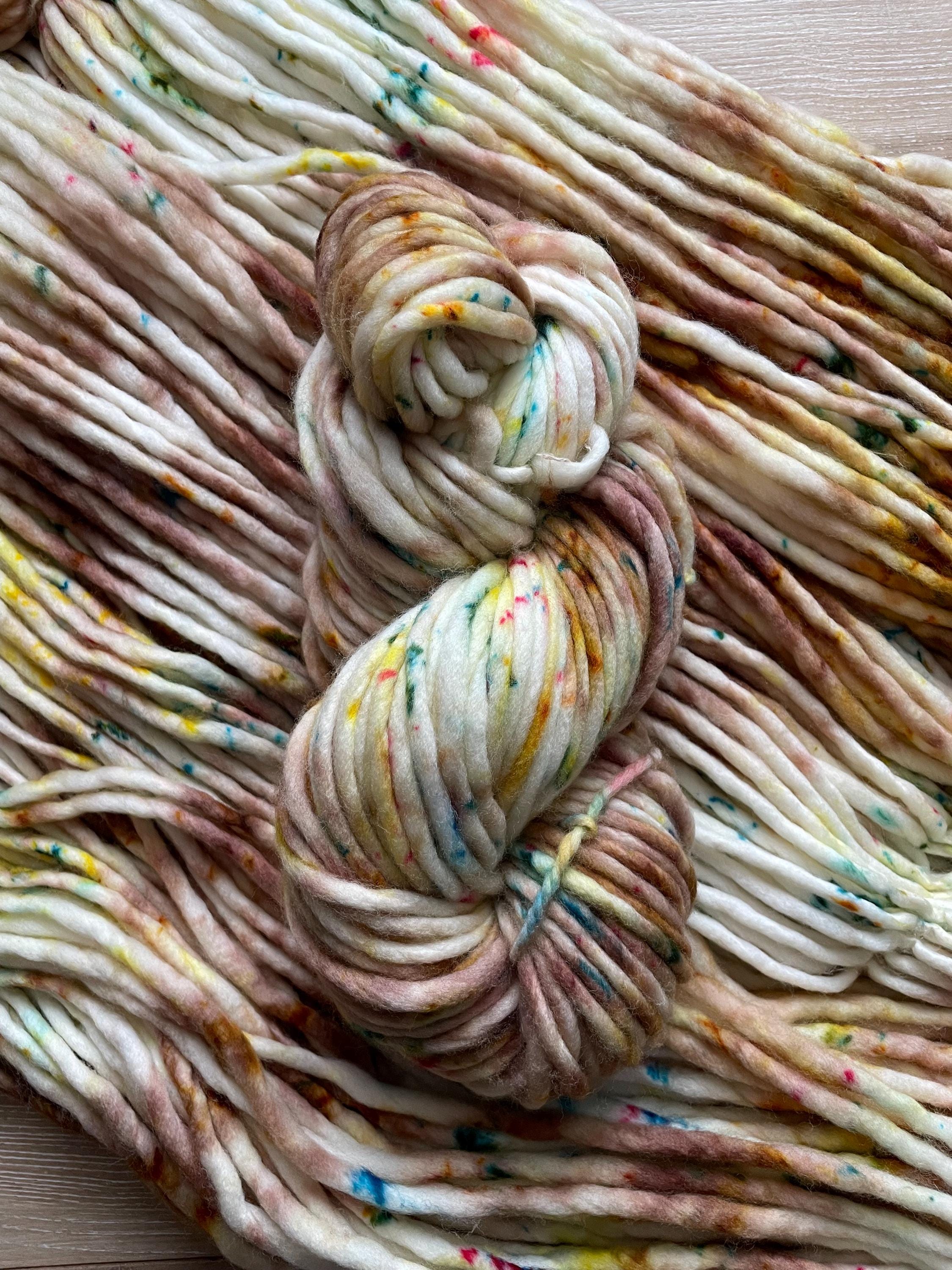 Elain Hand dyed super bulky merino wool yarn