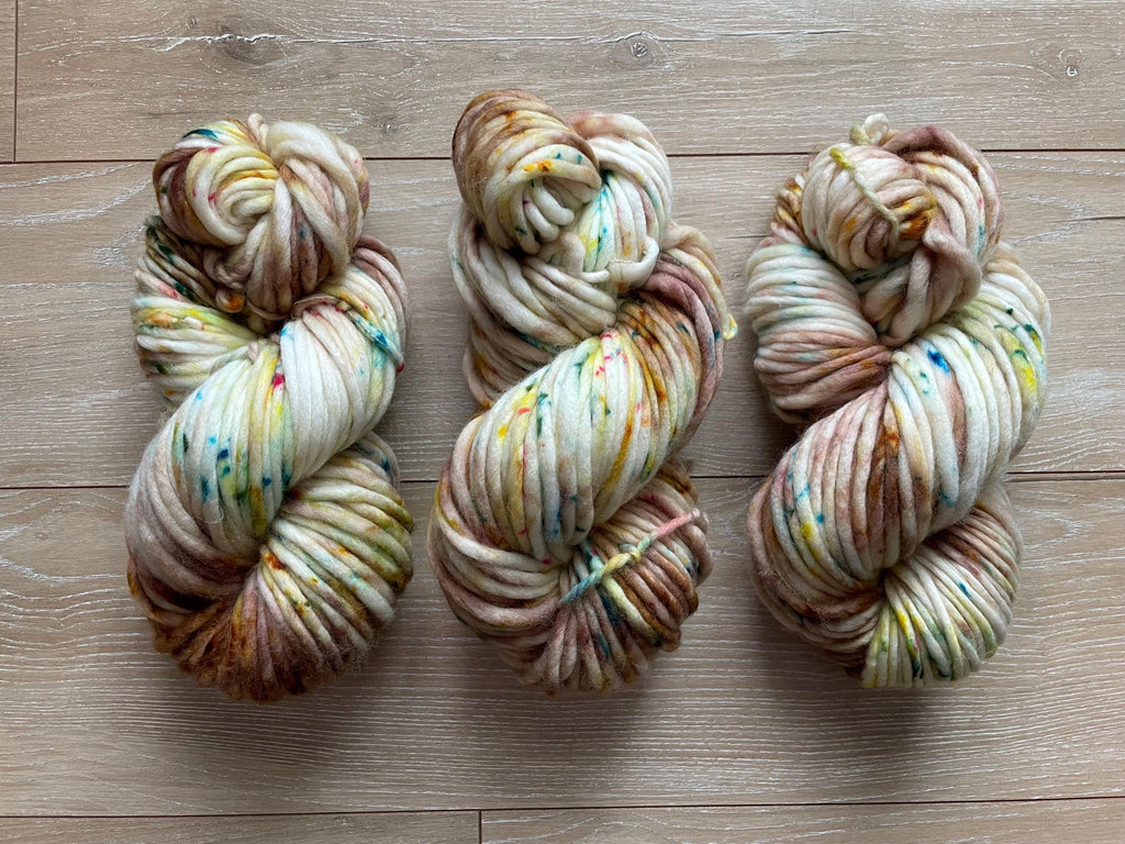 Elain Hand dyed super bulky merino wool yarn