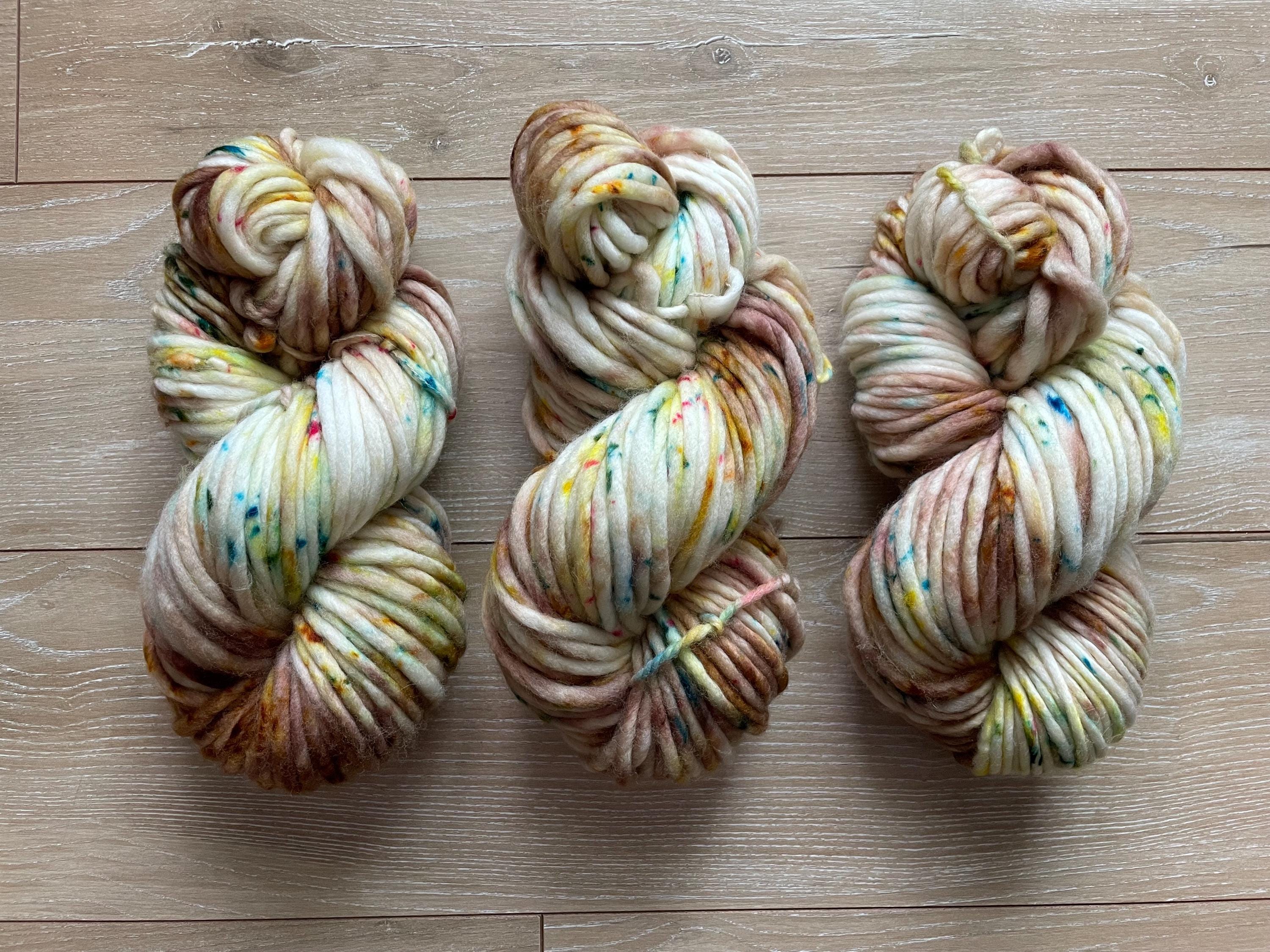 Elain Hand dyed super bulky merino wool yarn