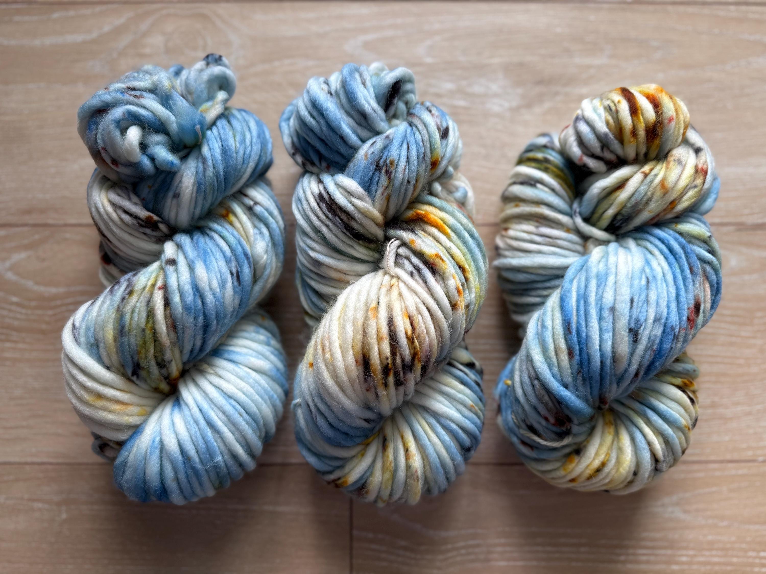 Nesta Hand dyed super bulky merino wool yarn