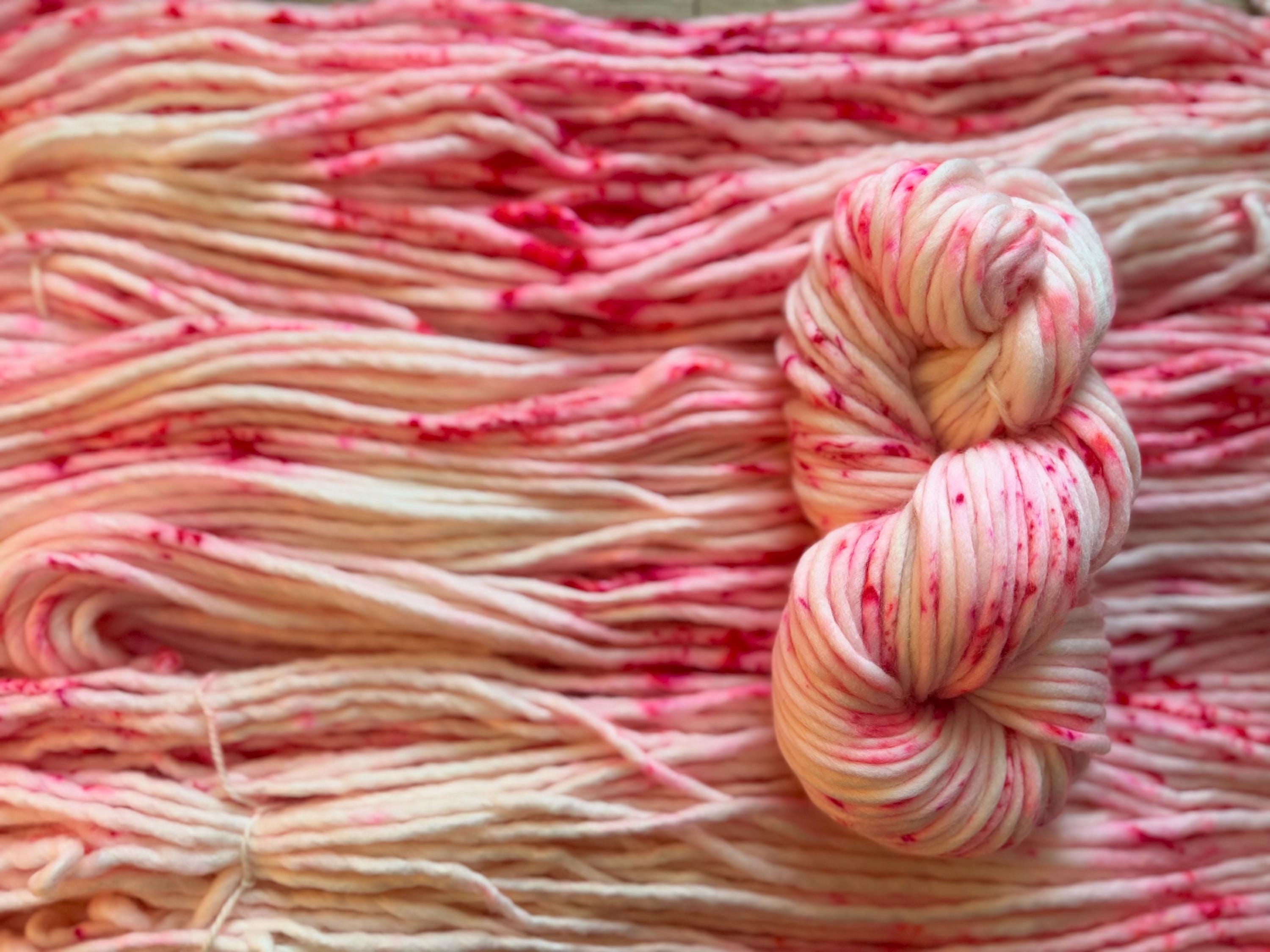 Kiss me Hand dyed super bulky merino wool yarn