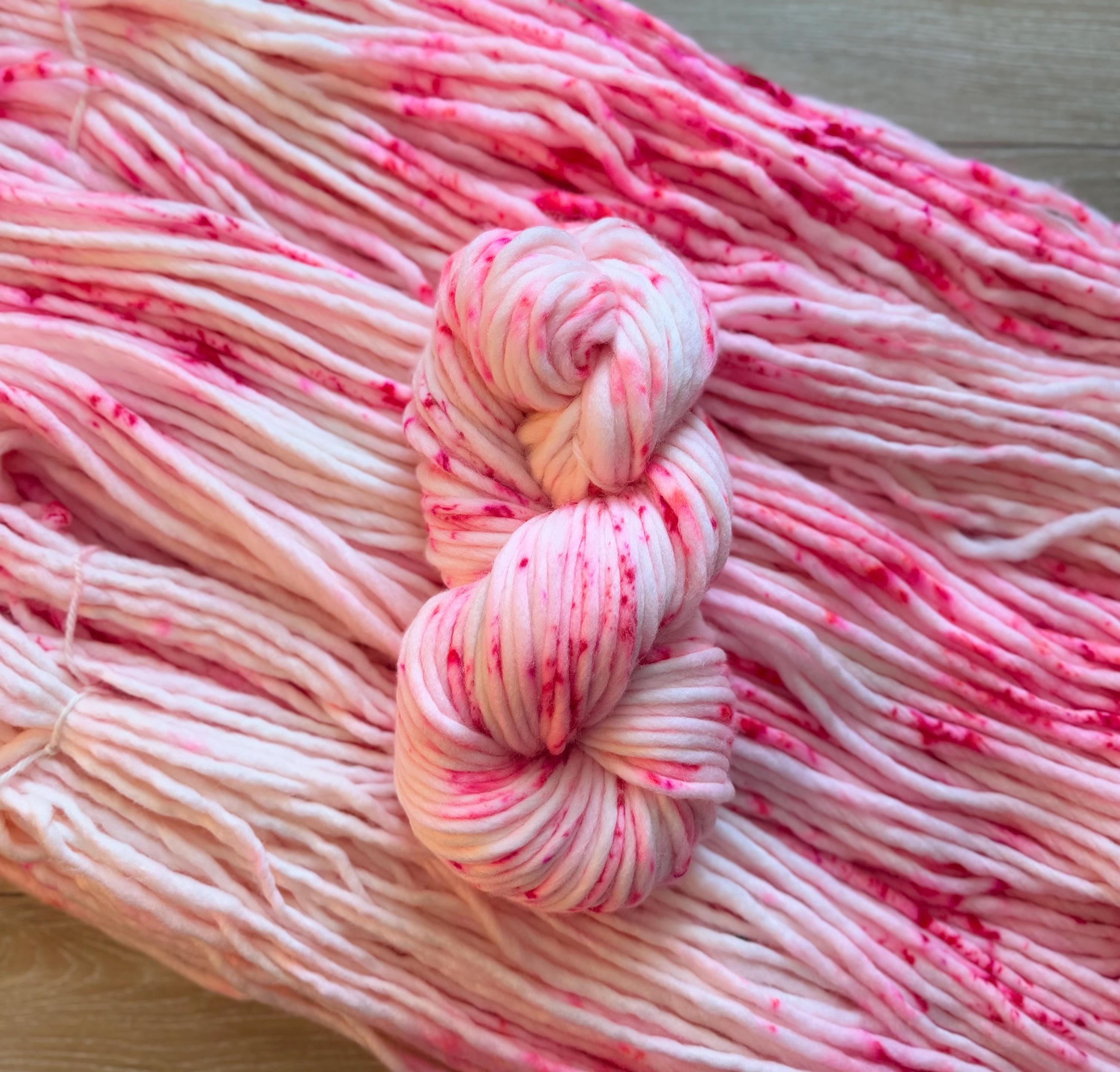 Kiss me Hand dyed super bulky merino wool yarn