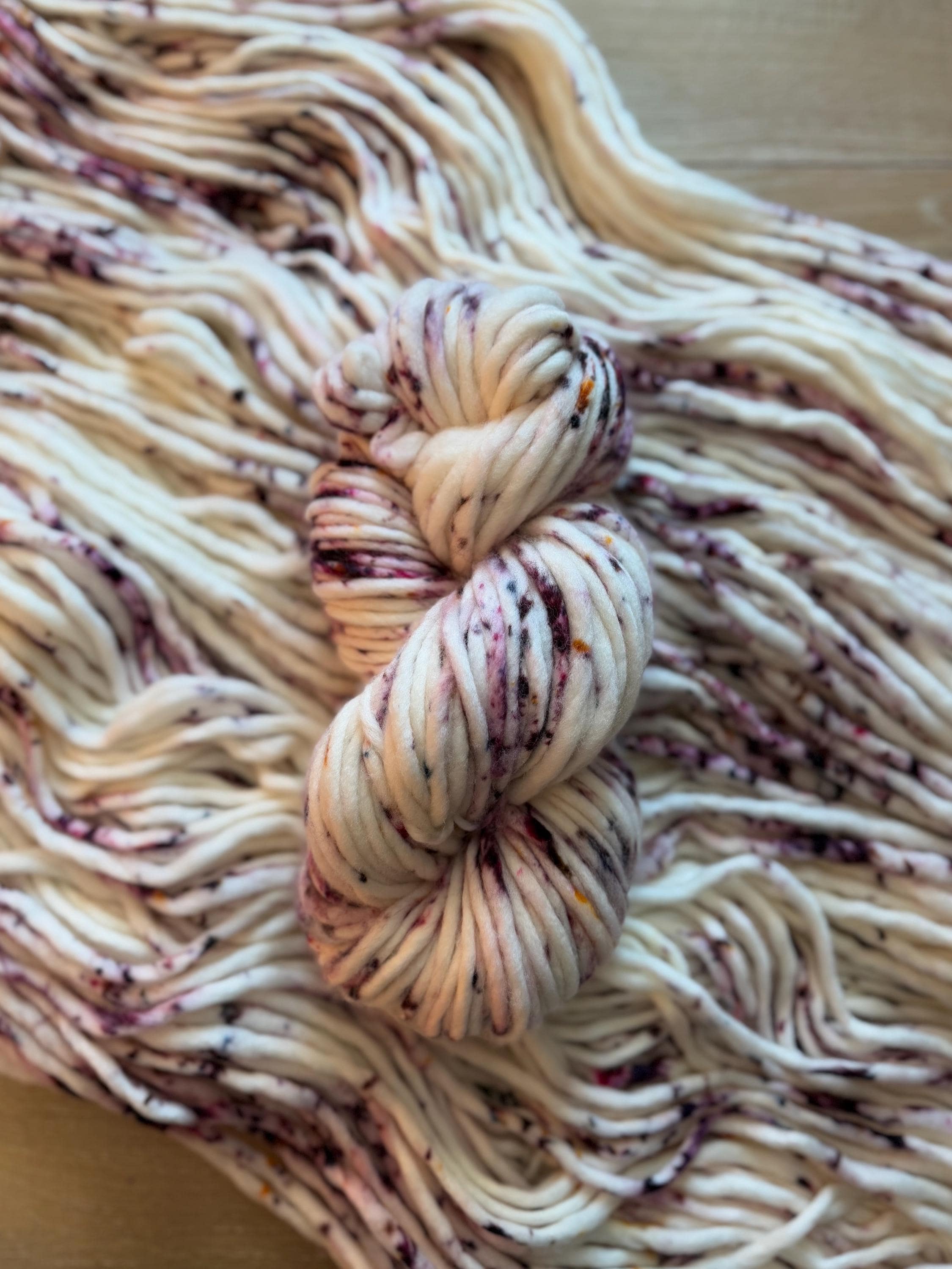 Be mine Hand dyed super bulky merino wool yarn