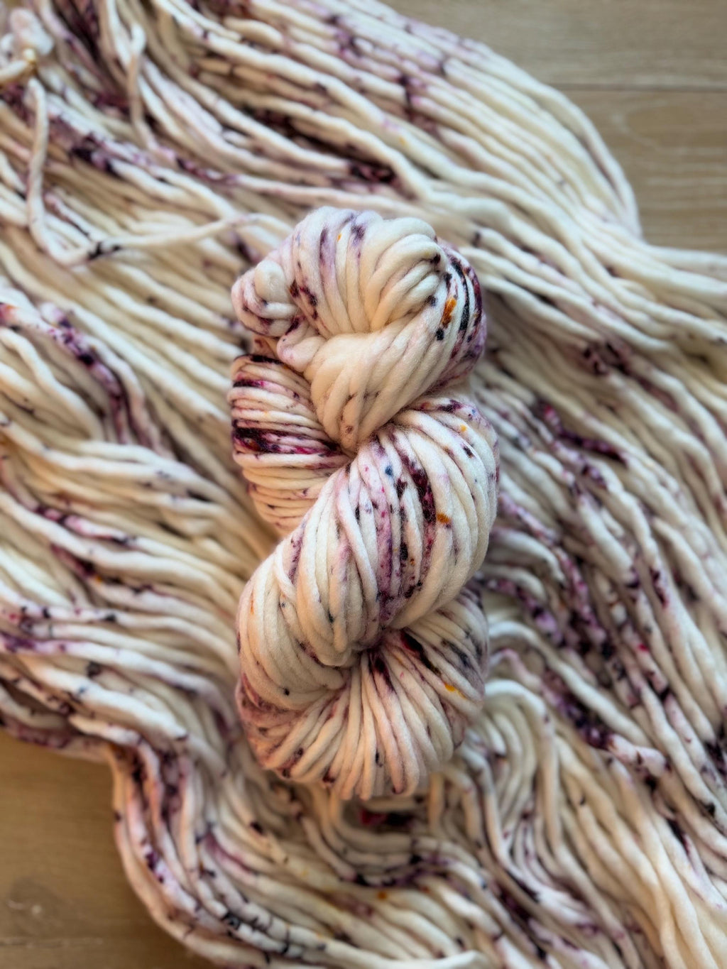 Be mine Hand dyed super bulky merino wool yarn