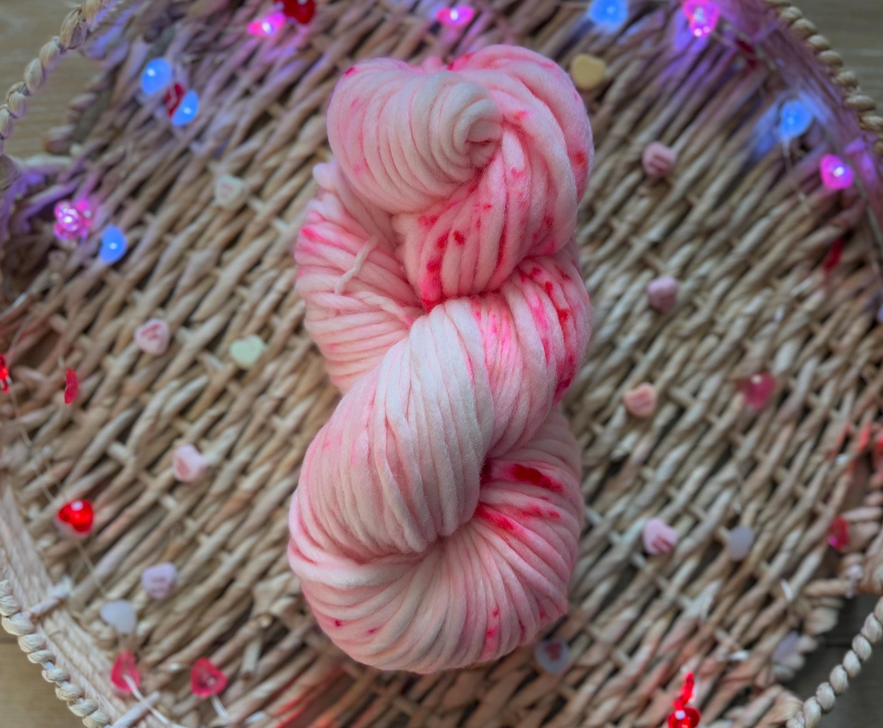 Kiss me Hand dyed super bulky merino wool yarn