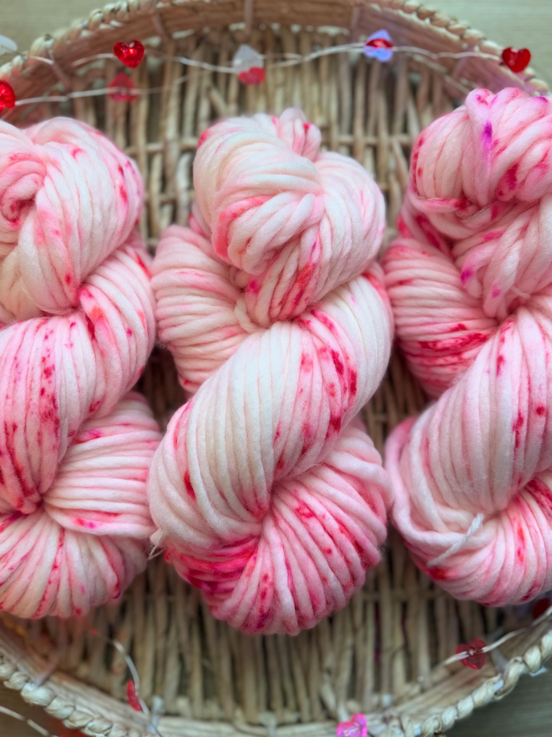 Kiss me Hand dyed super bulky merino wool yarn