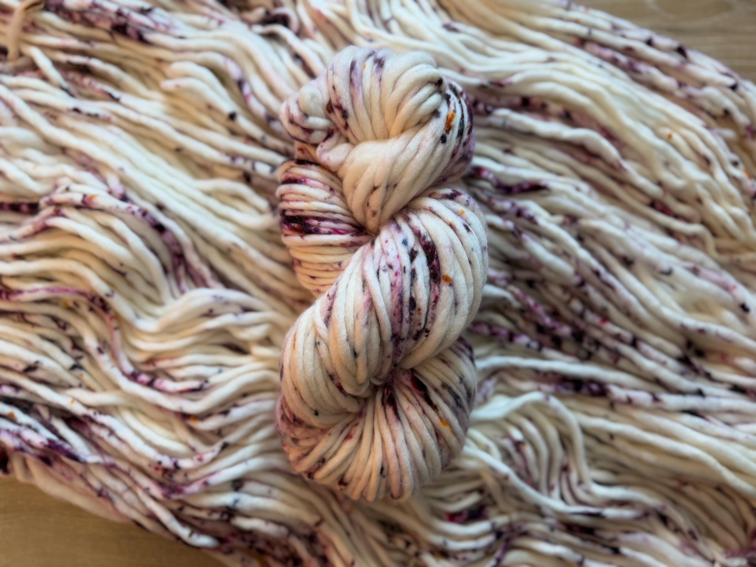 Be mine Hand dyed super bulky merino wool yarn