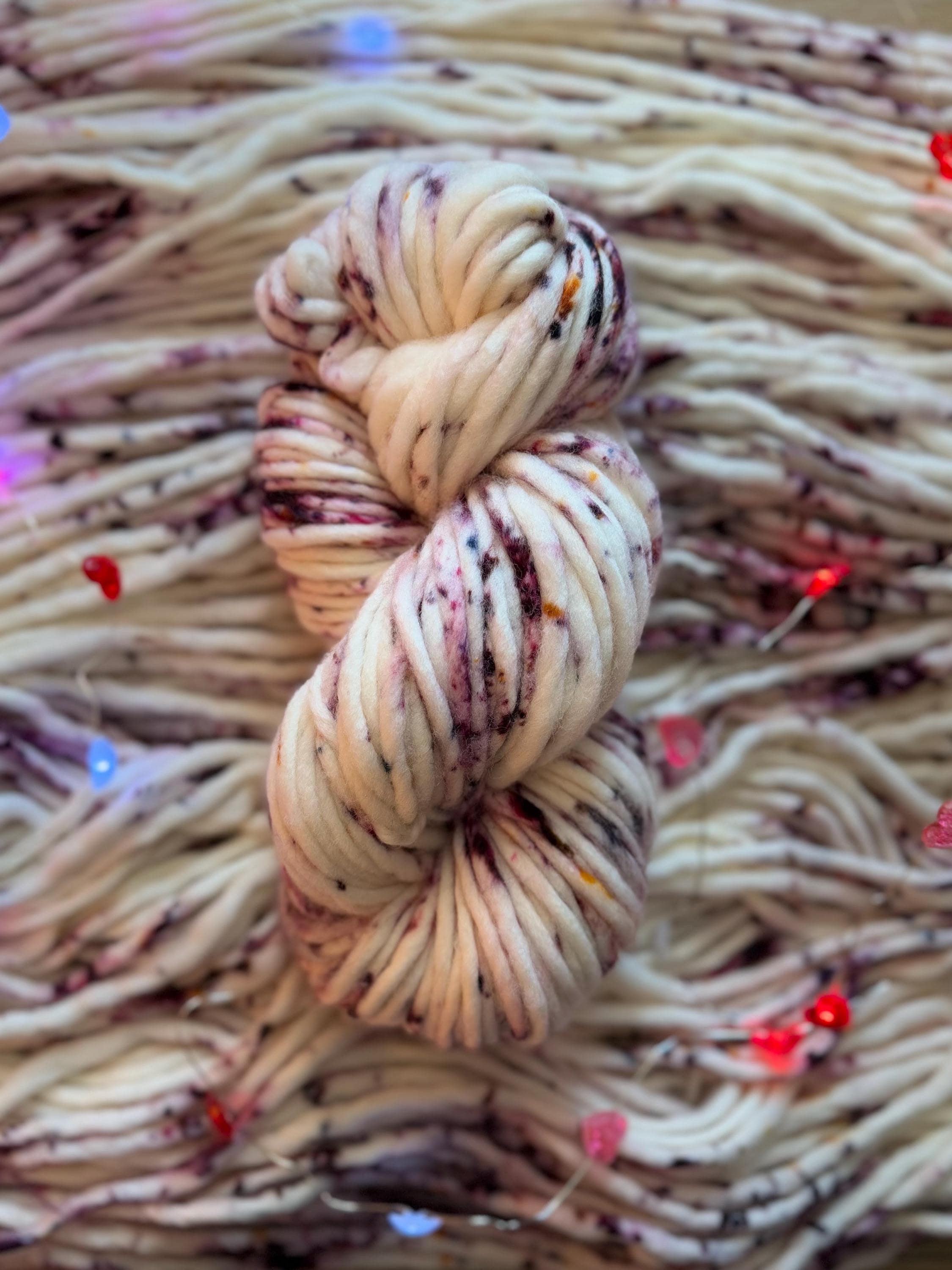 Be mine Hand dyed super bulky merino wool yarn