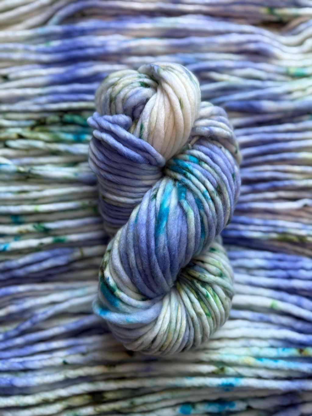 Spring cleaning Hand dyed super bulky merino wool yarn