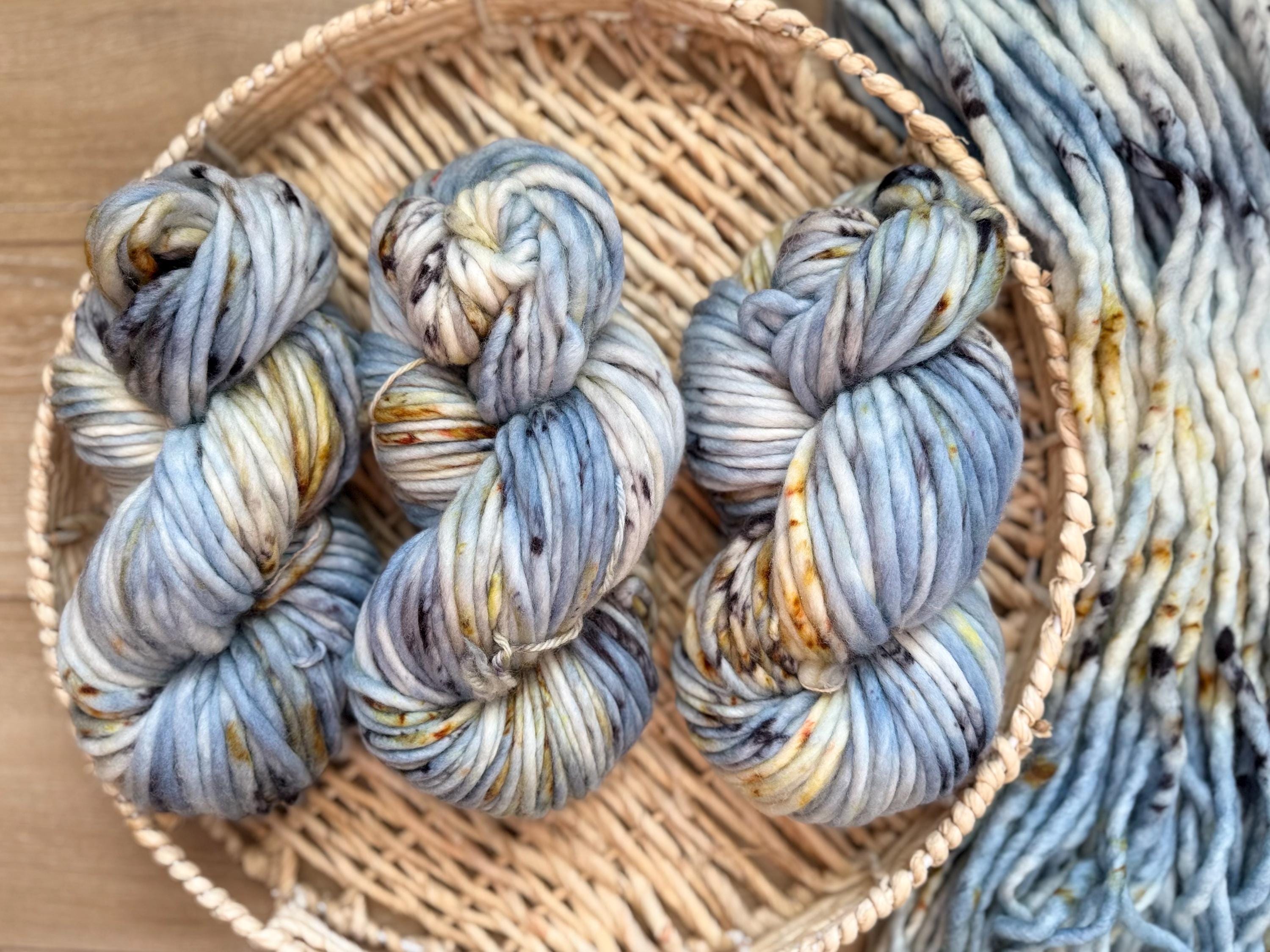Feyre darling Hand dyed super bulky merino wool yarn