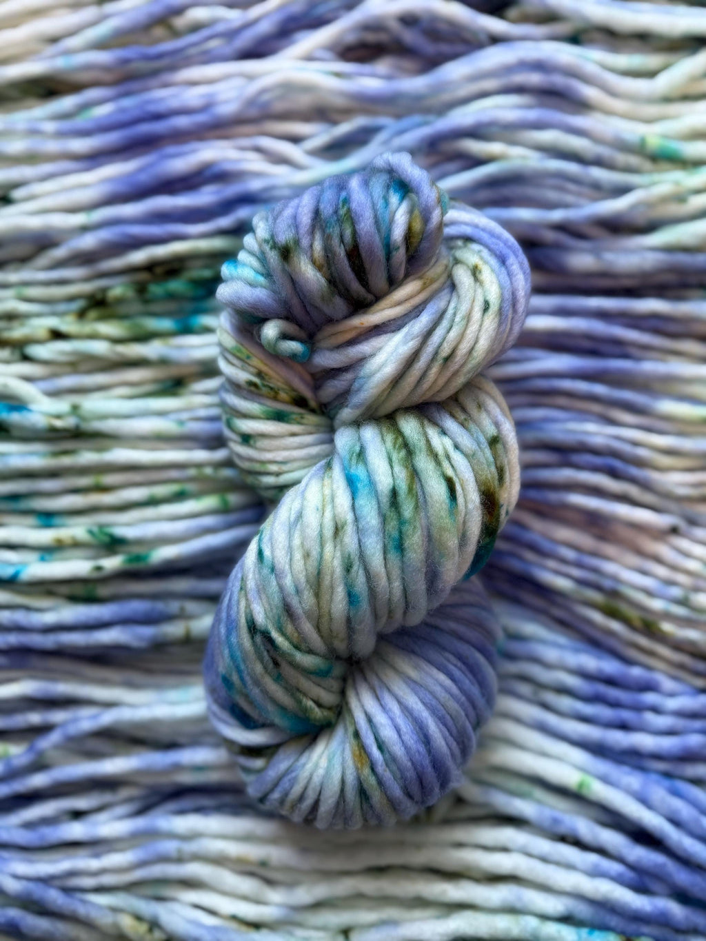 Spring cleaning Hand dyed super bulky merino wool yarn