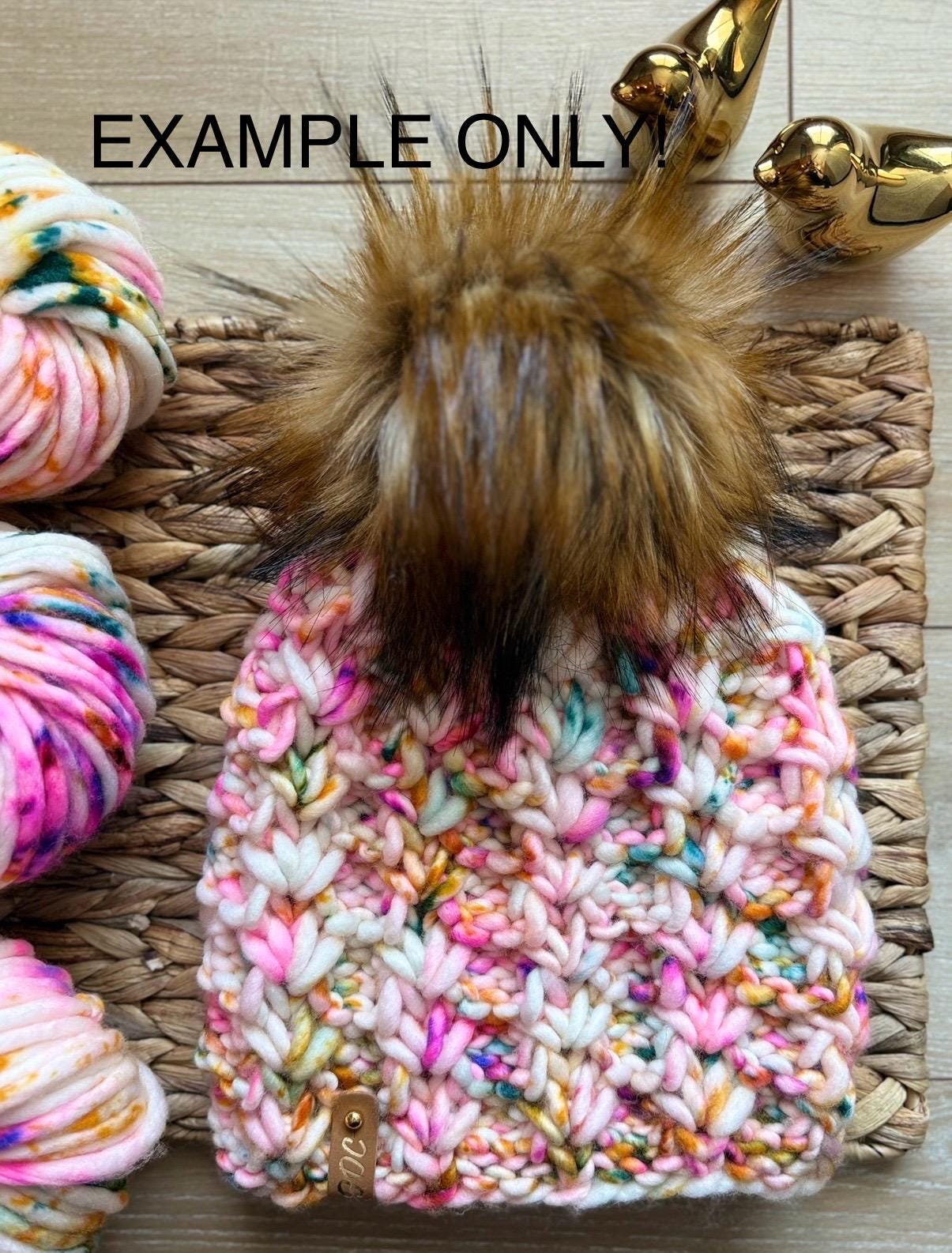 May flowers Hand dyed super bulky merino wool, size 6 pink, speckled, solid, multicolor, indie dye, superwash spring colorway