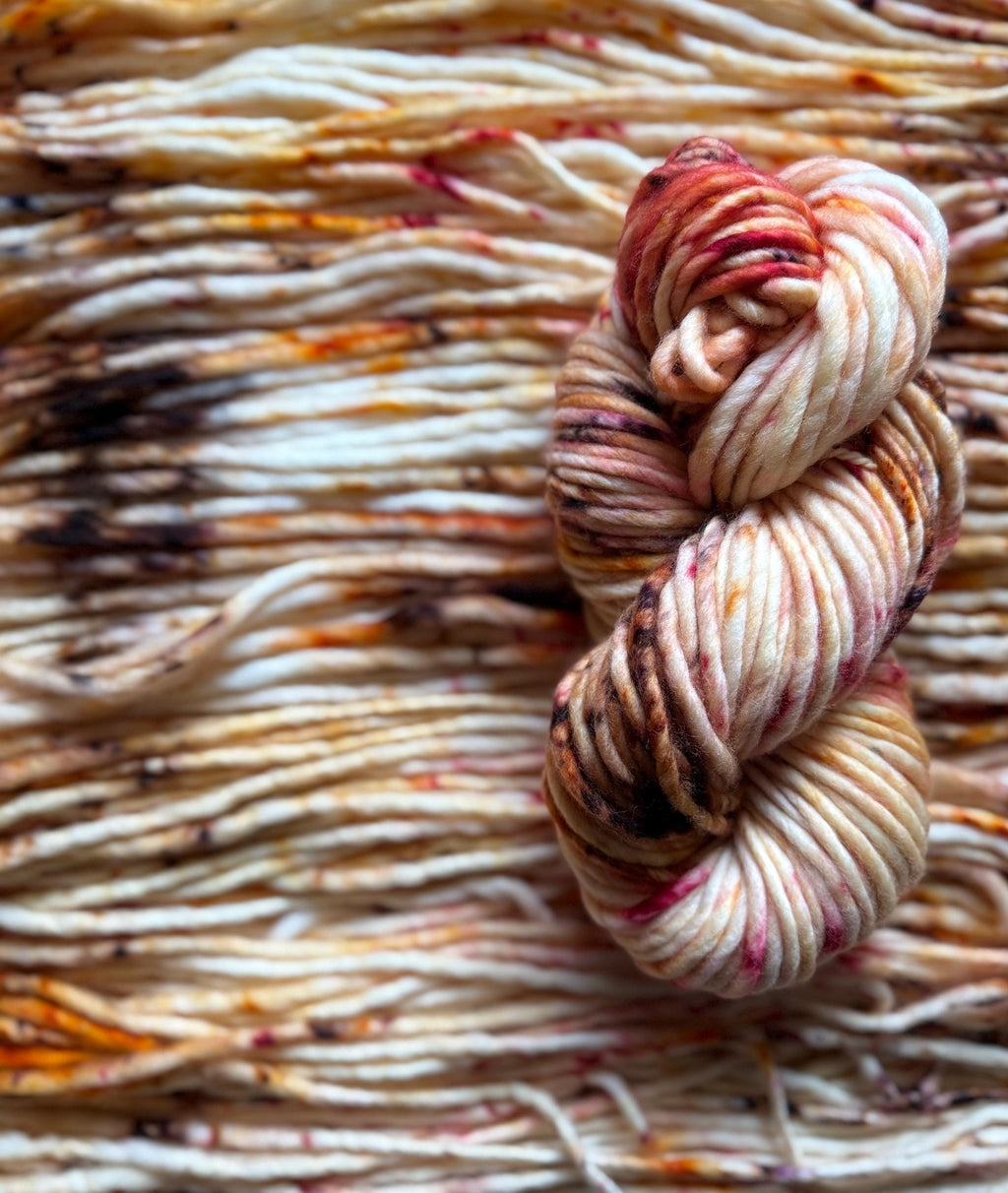 Morrigan  Hand dyed super bulky merino wool yarn