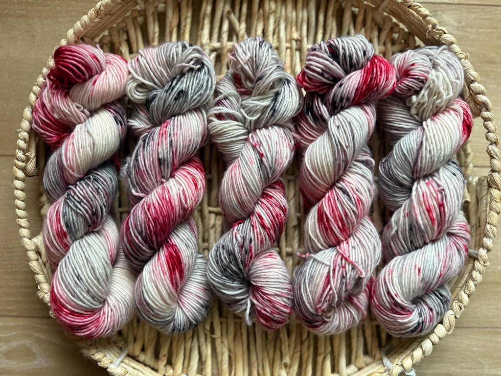 Amren hand dyed (worsted/aran) merino wool yarn