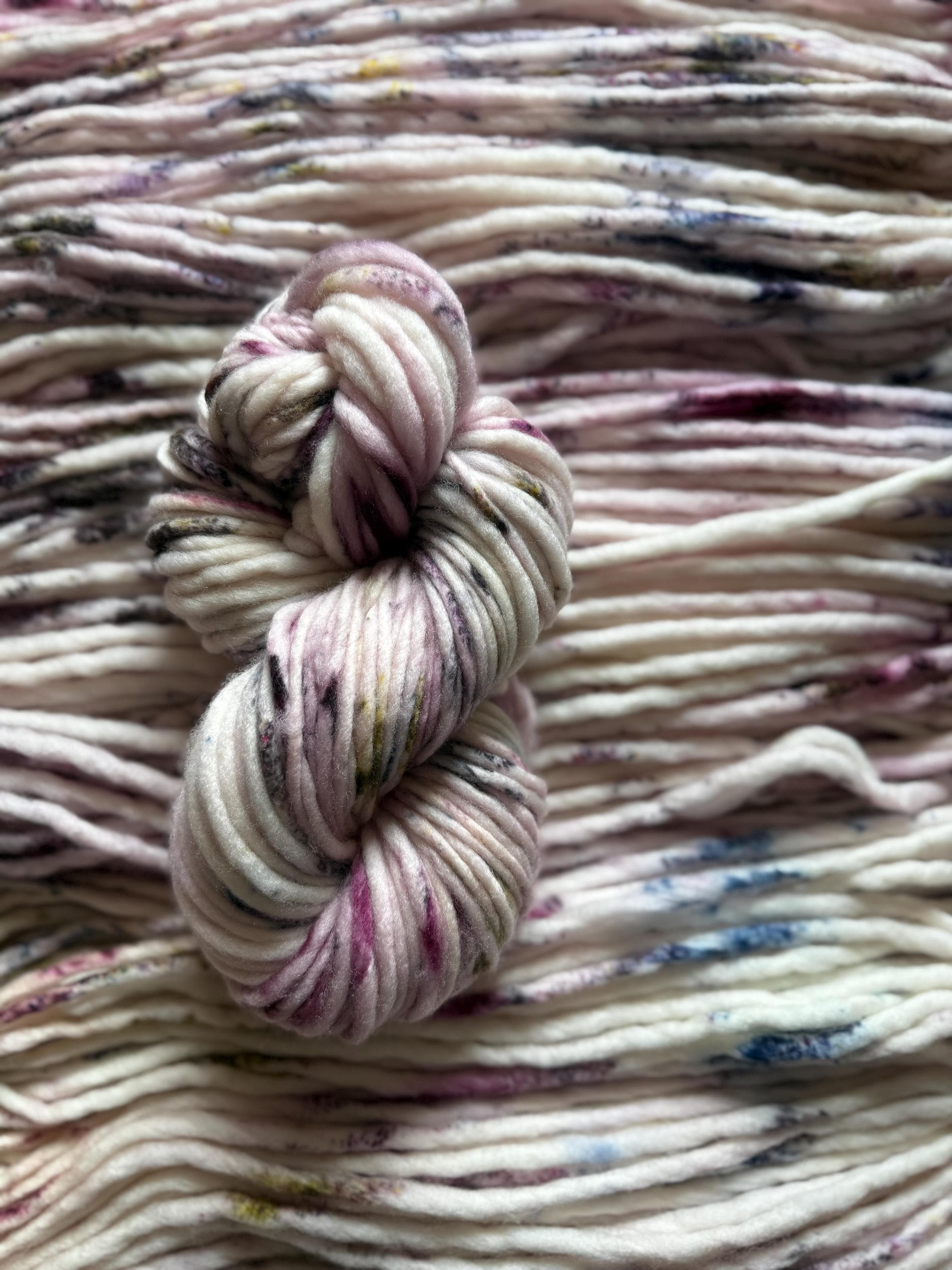 Berry patch Hand dyed super bulky / super chunky merino wool