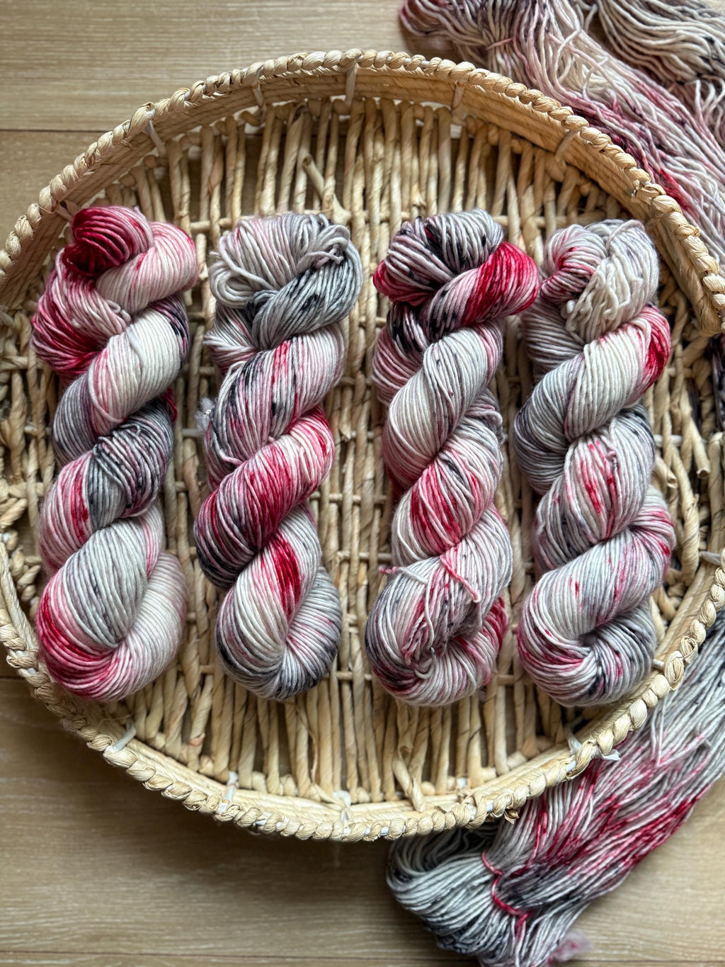 Amren hand dyed (worsted/aran) merino wool yarn