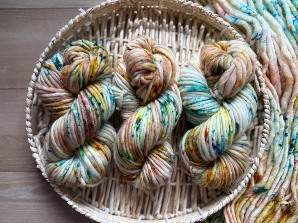 Elain Hand dyed super bulky merino wool yarn