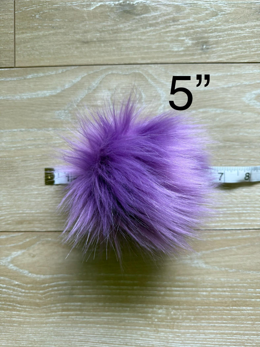 Violet Faux fur Pom Pom