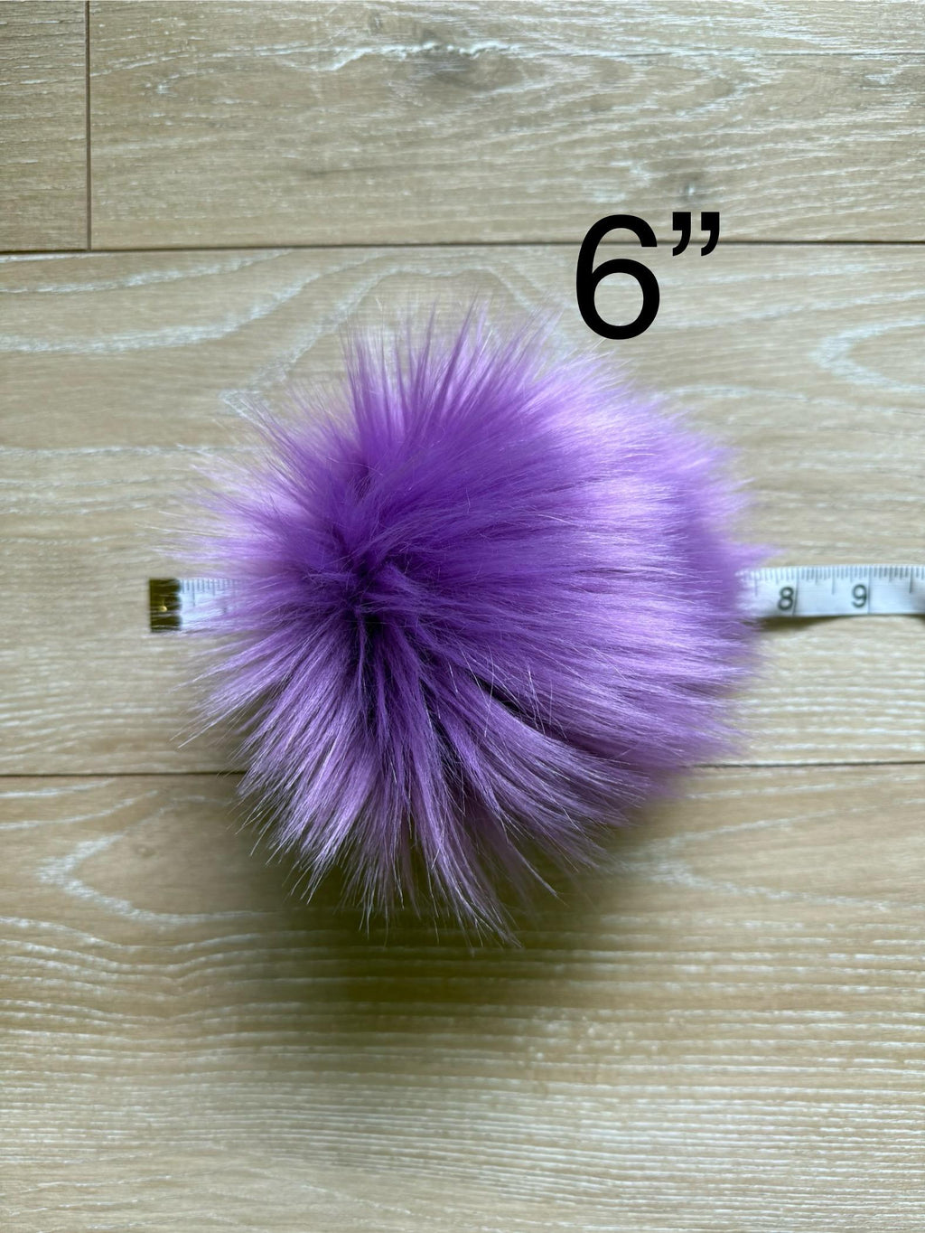 Violet Faux fur Pom Pom