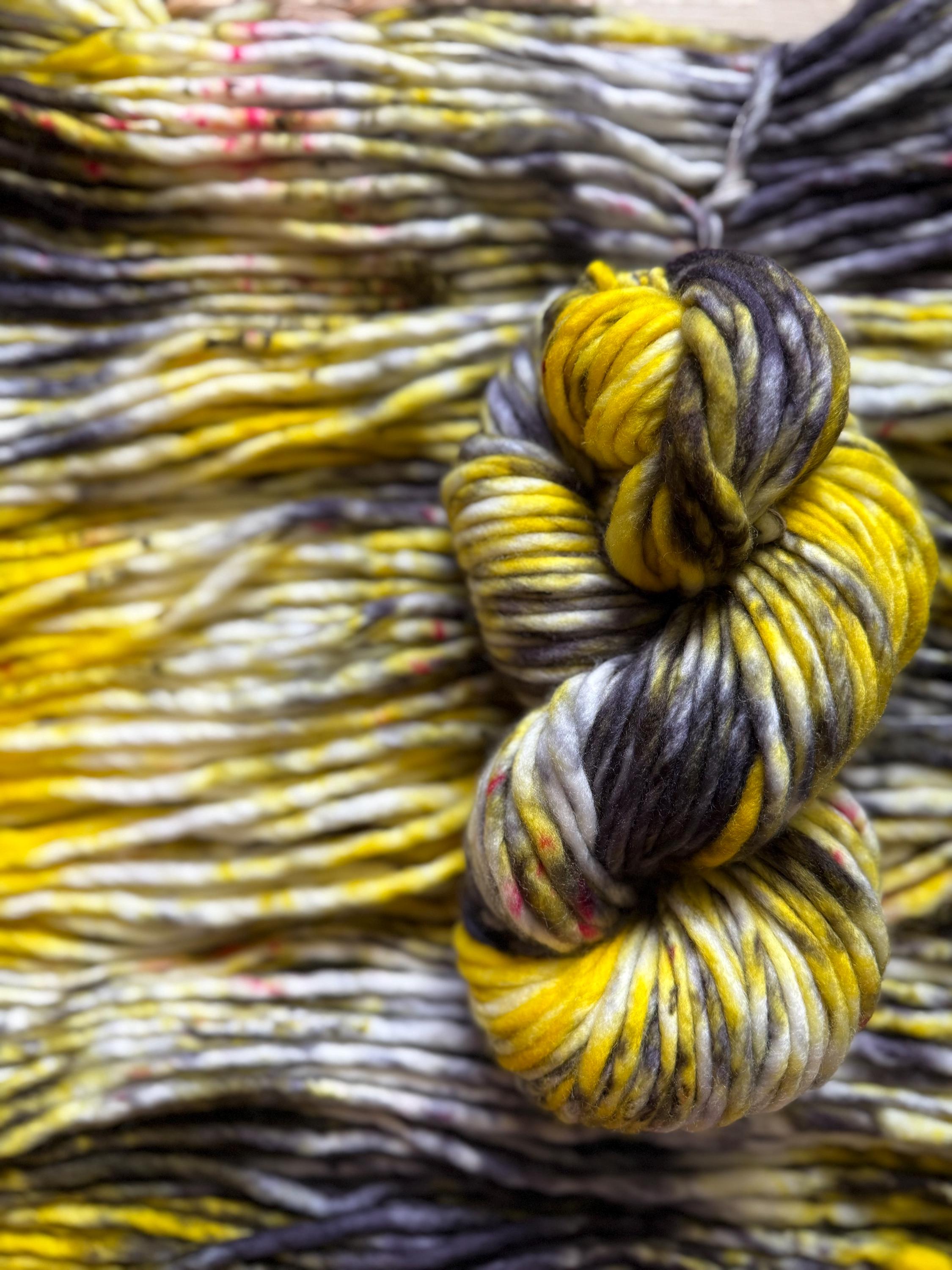 Bubble glum hand dyed yarn