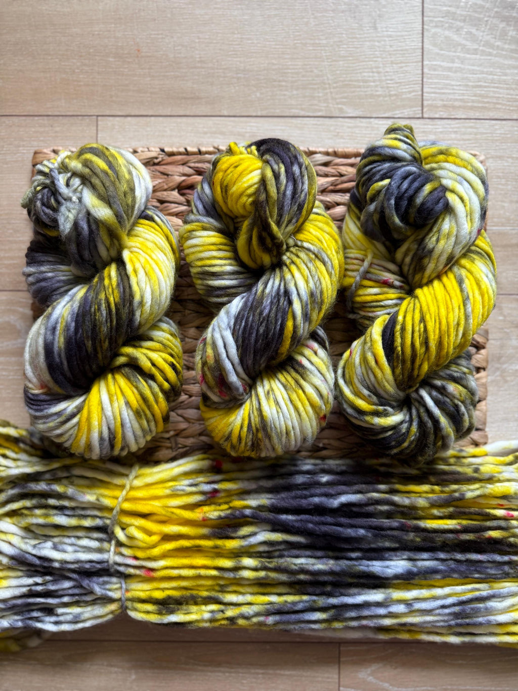Bubble glum hand dyed yarn